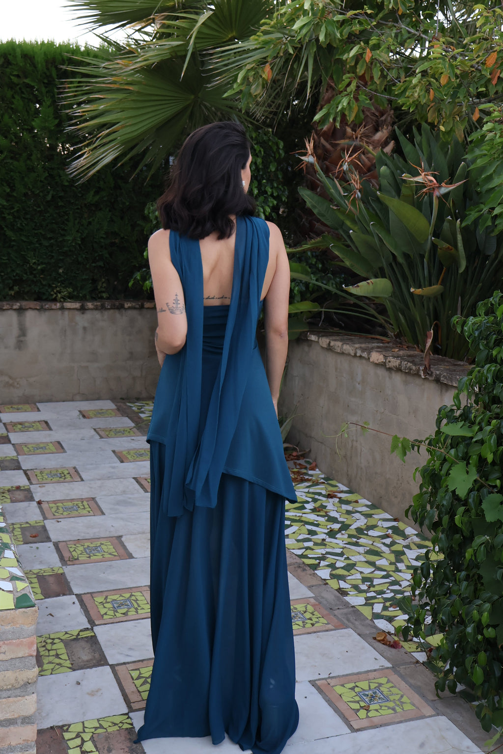 Vestido Selena Petróleo