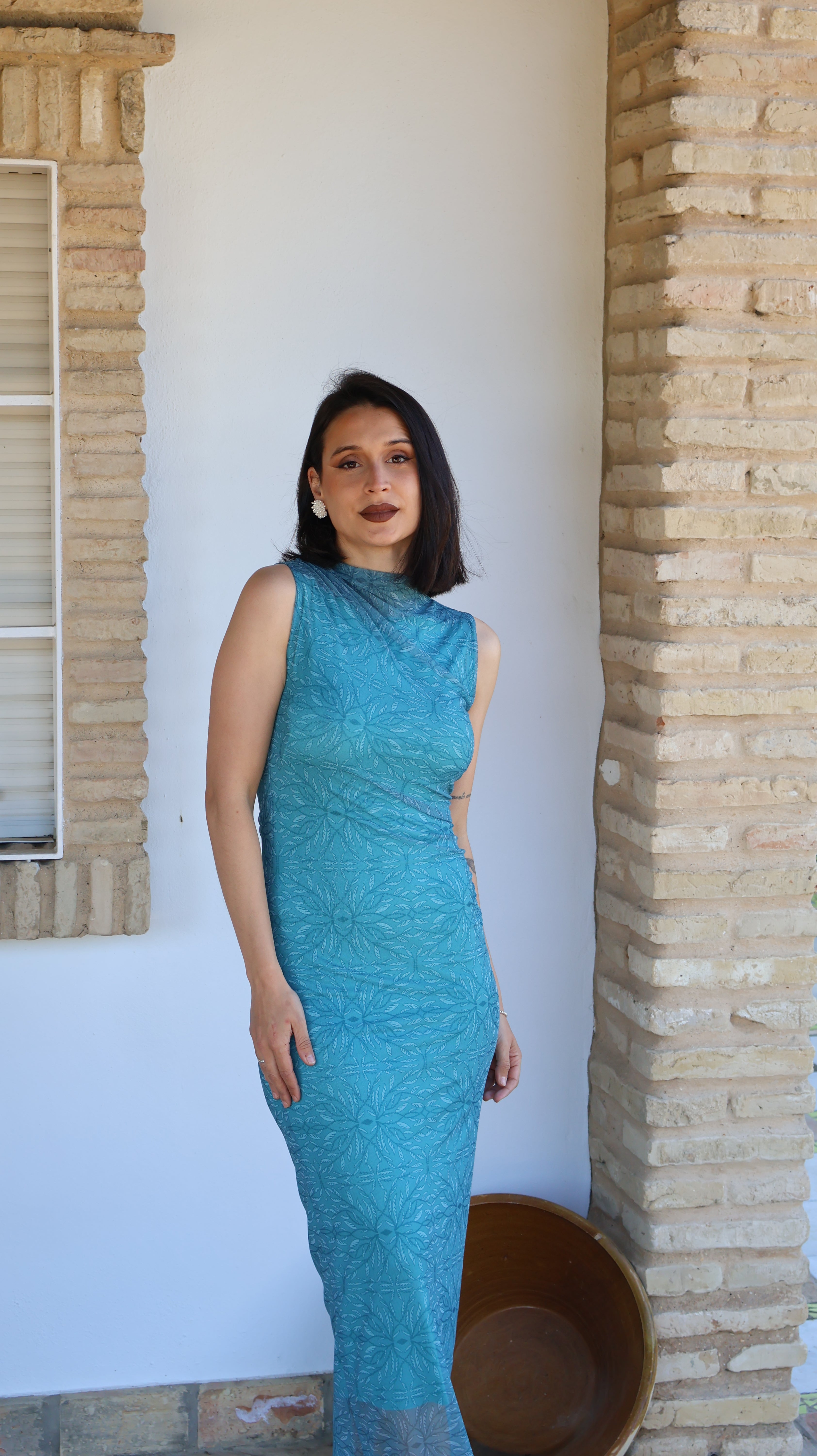 Vestido tul turquesa
