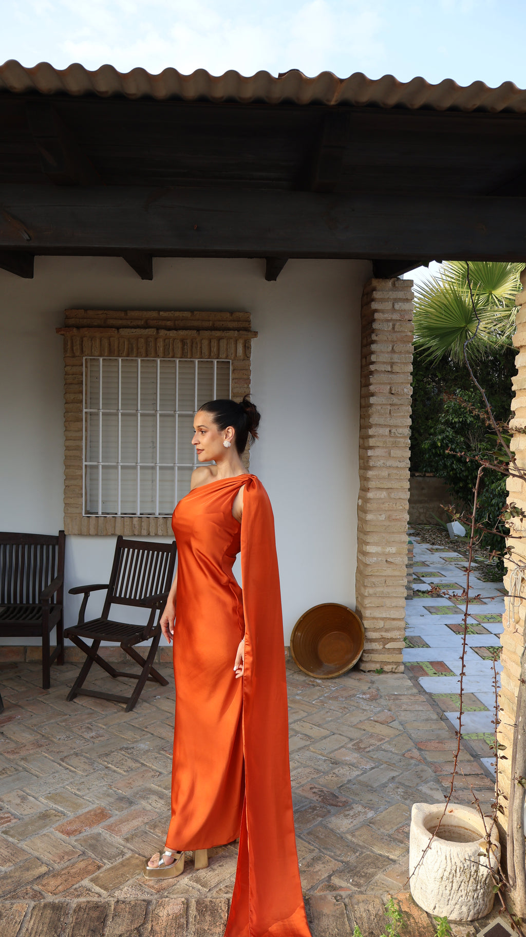 Vestido Sena Naranja