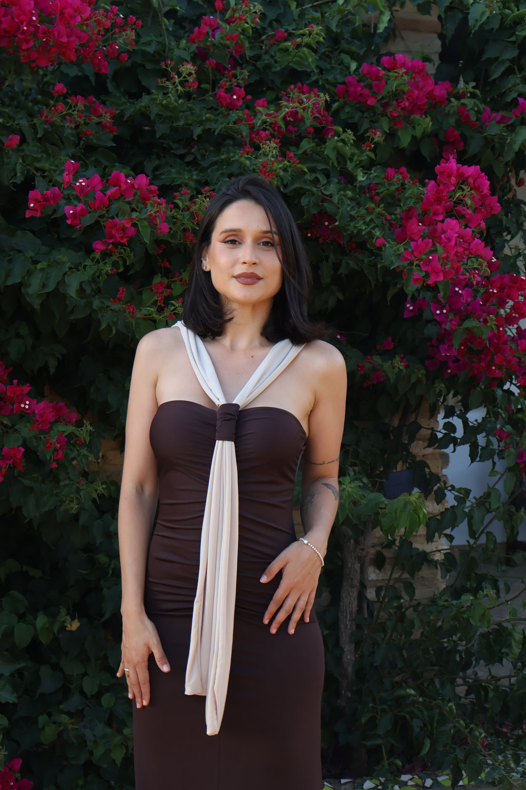 Vestido Olimpia marrón