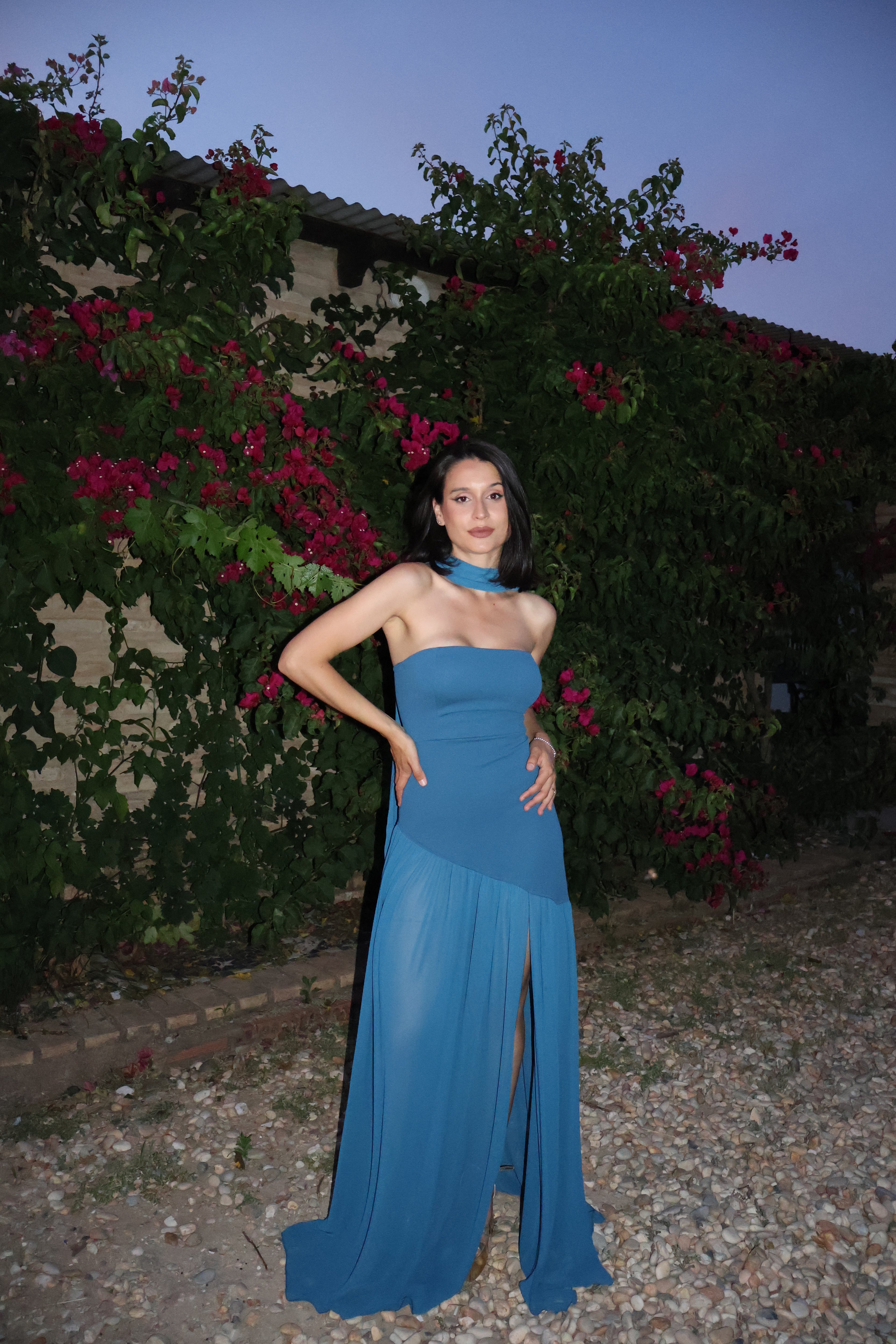 Vestido Ania petróleo