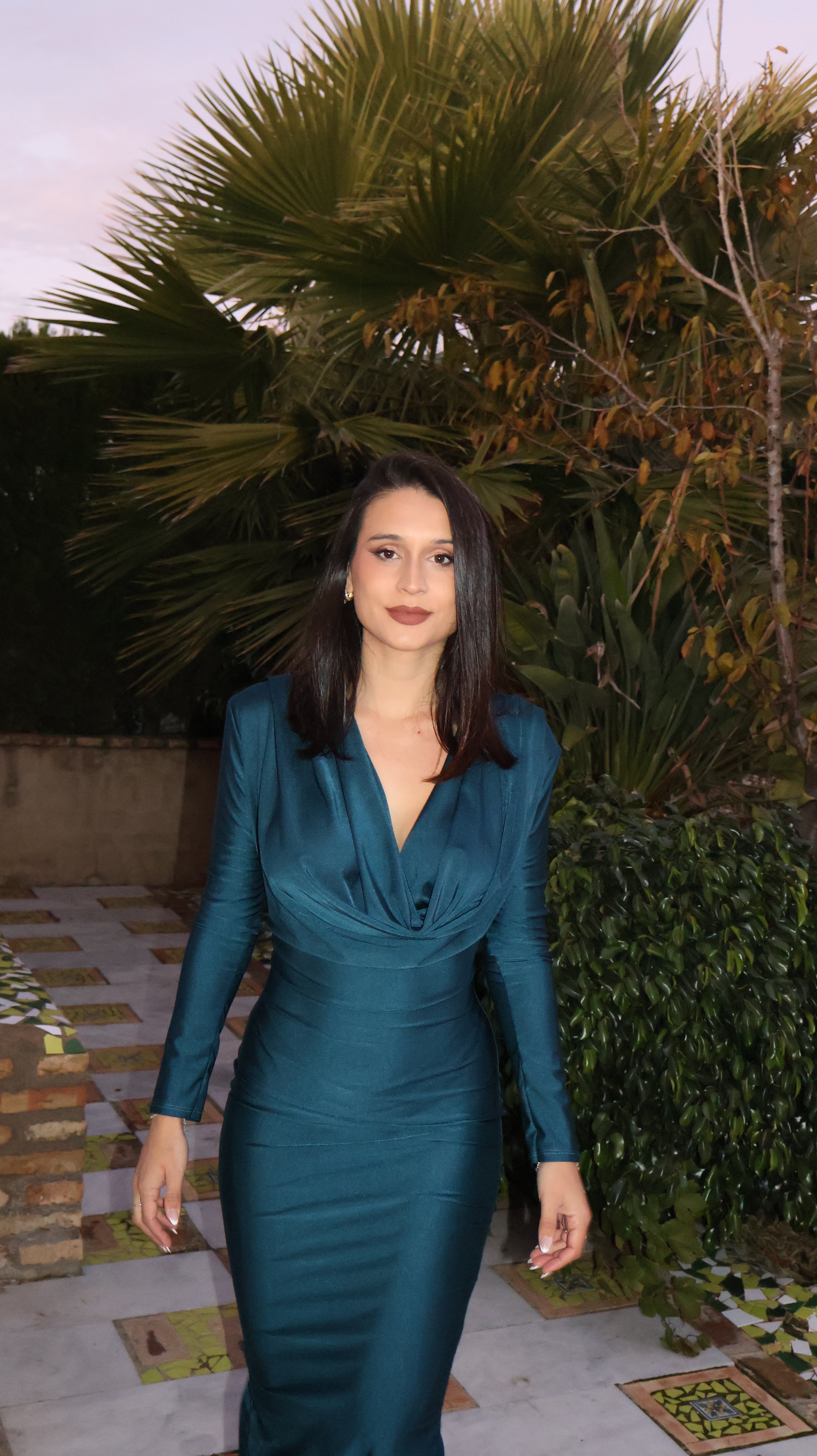 Vestido Lark petróleo