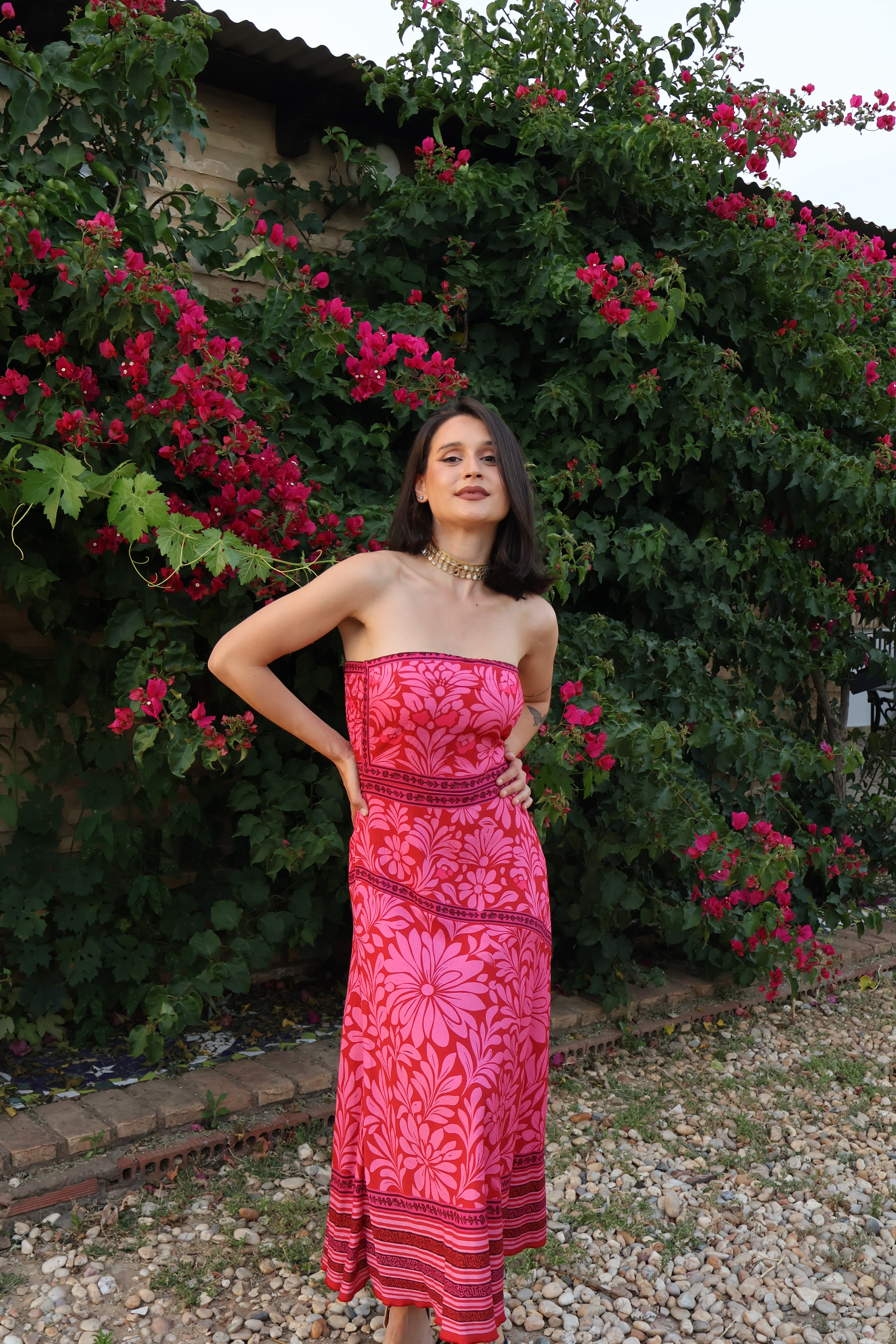 Vestido Tahití Rosa