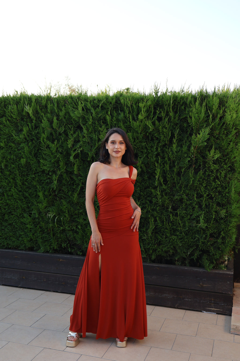 Vestido Duna Teja