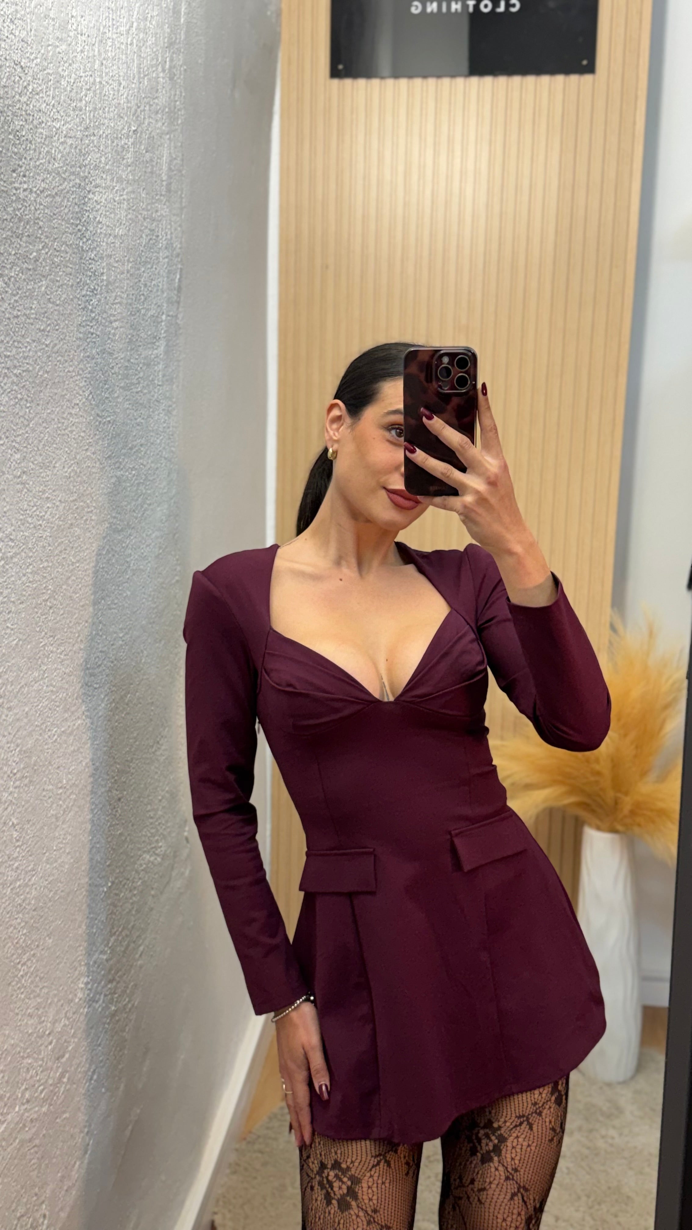 Vestido Nadia Burdeos