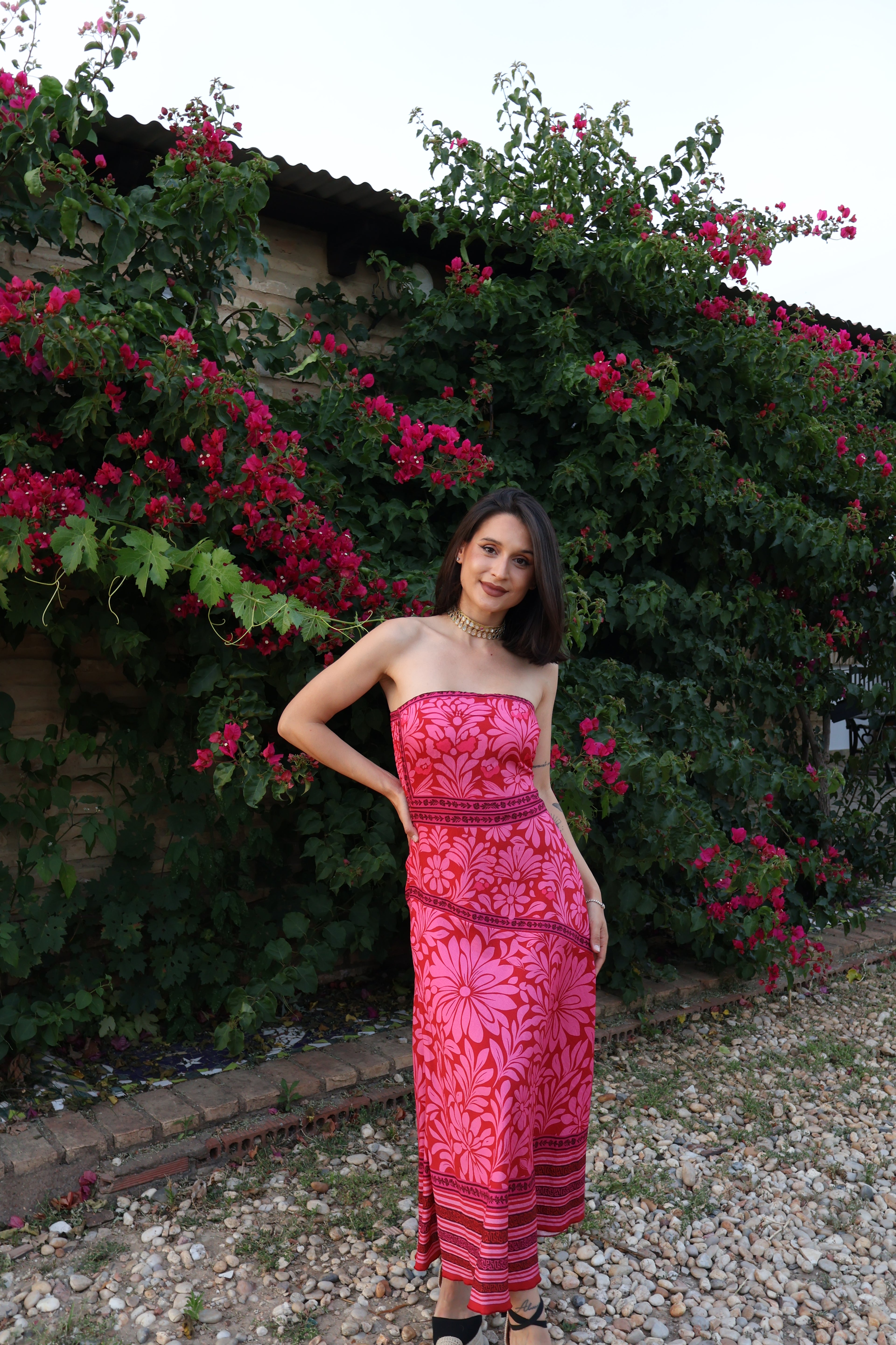 Vestido Tahití Rosa