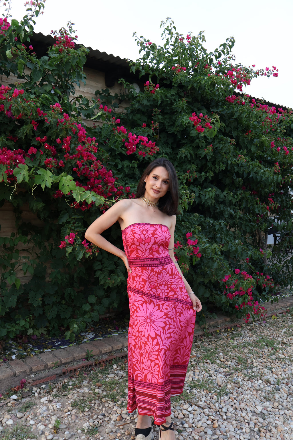 Vestido Tahití Rosa