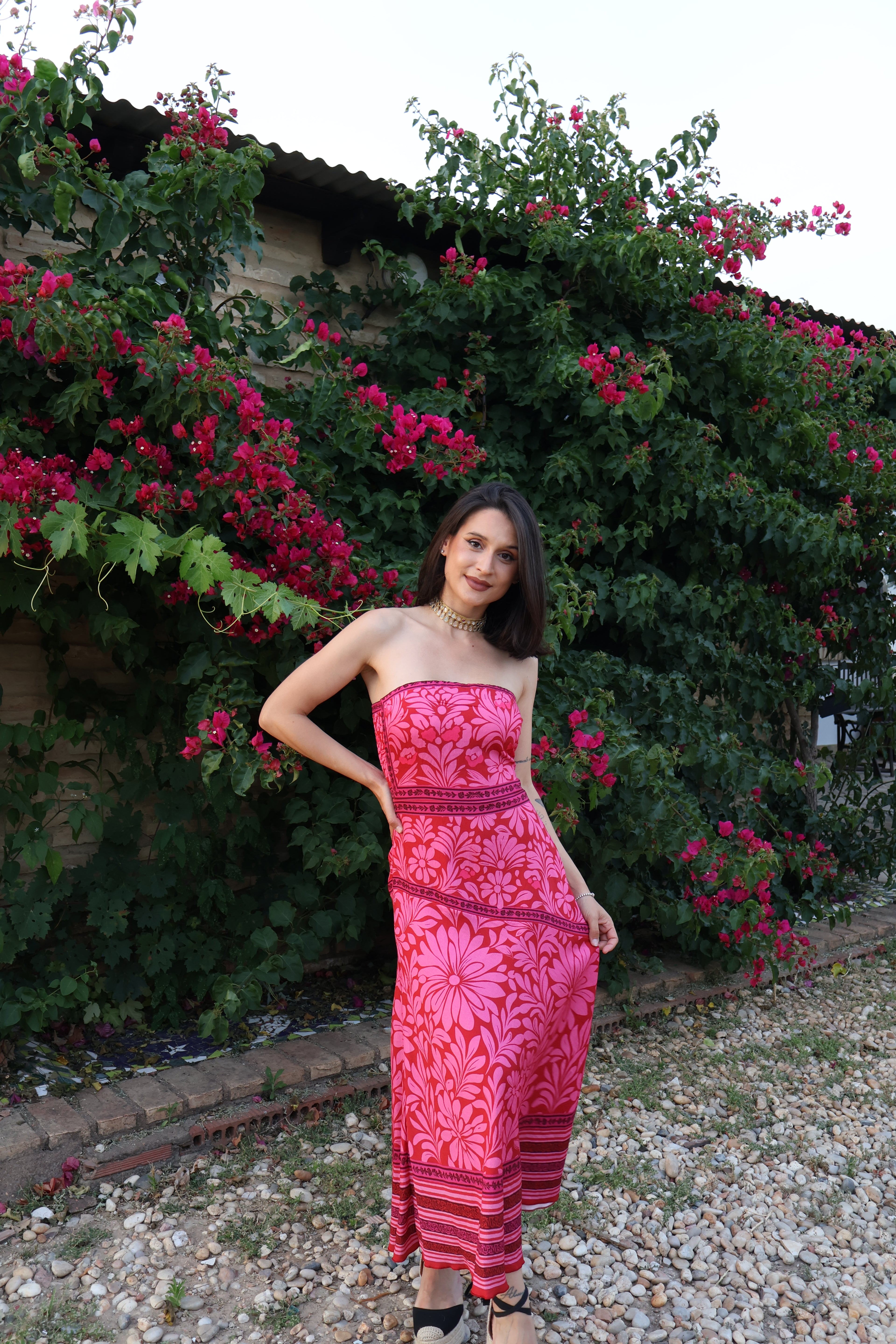 Vestido Tahití Rosa