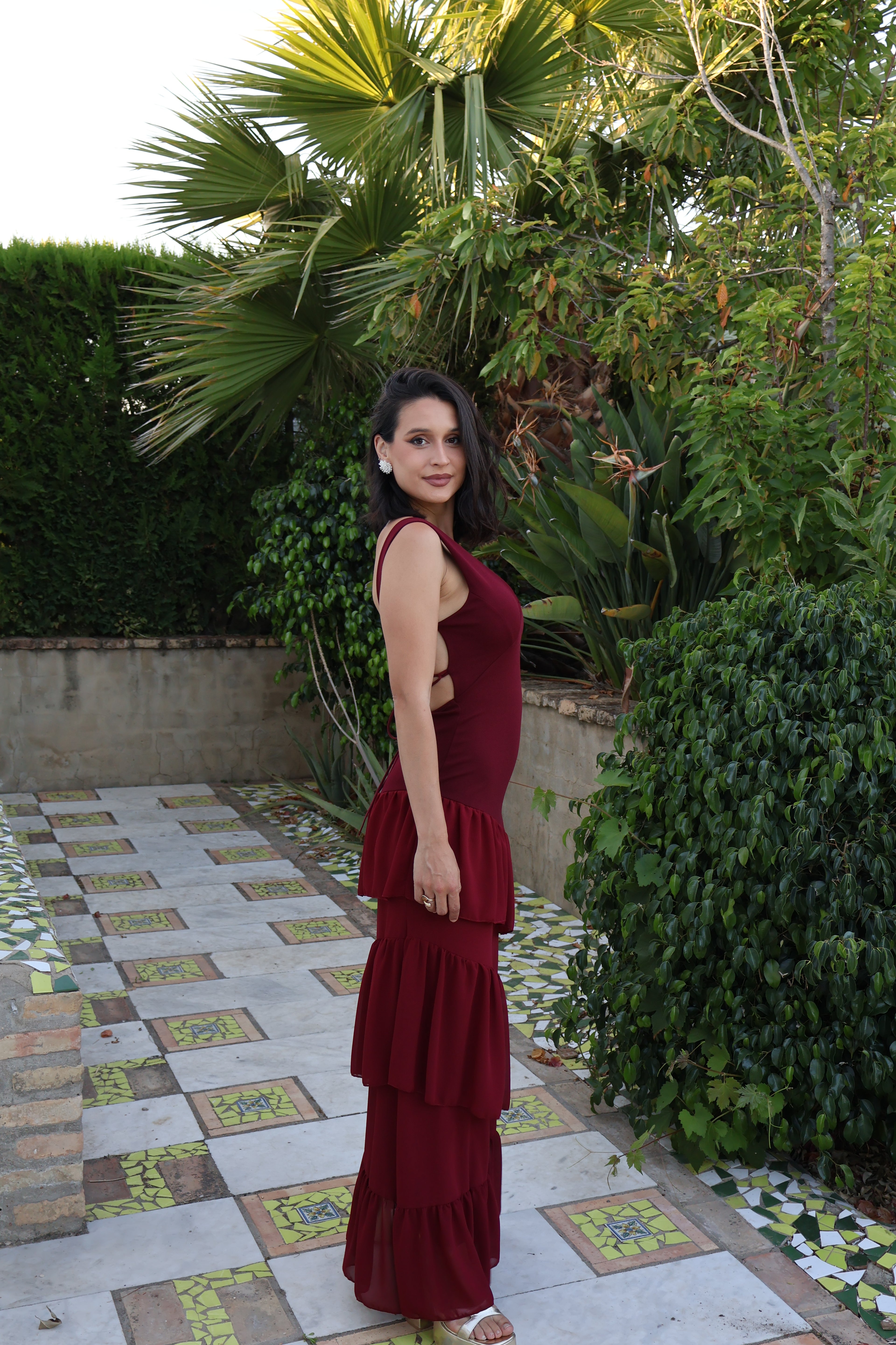 Vestido Ona Burdeos