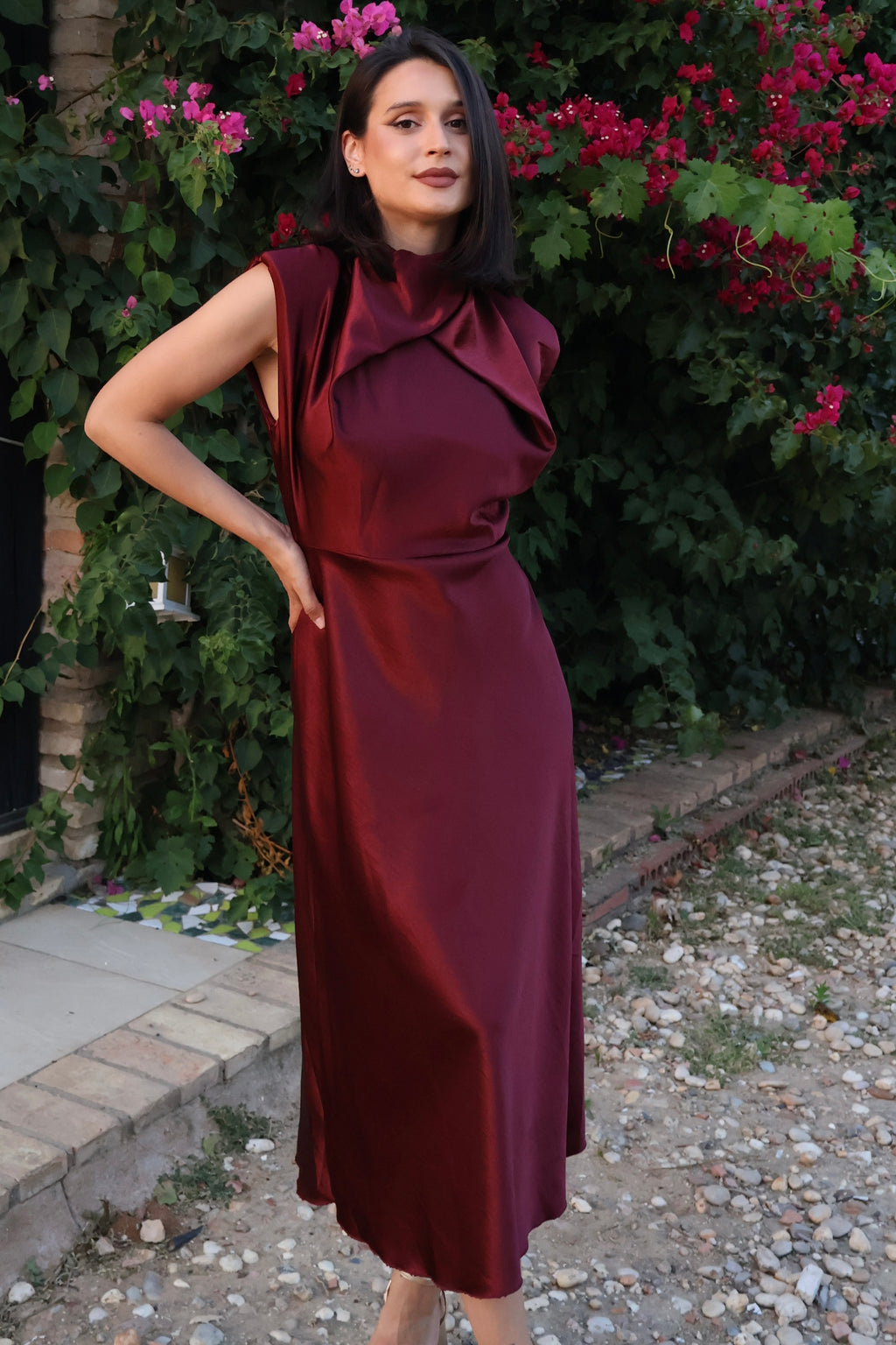 Vestido Capri Burdeos