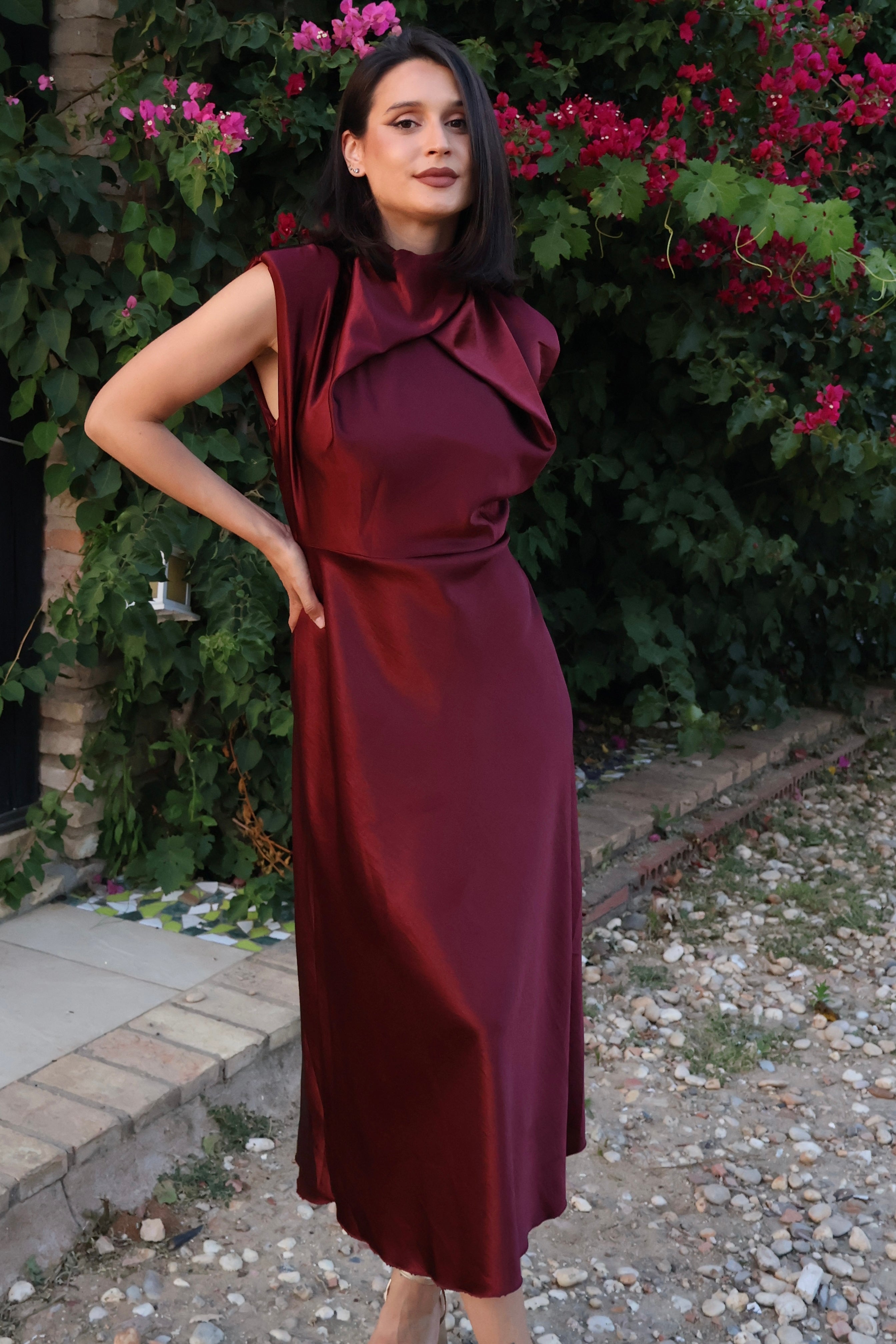 Vestido Capri Burdeos