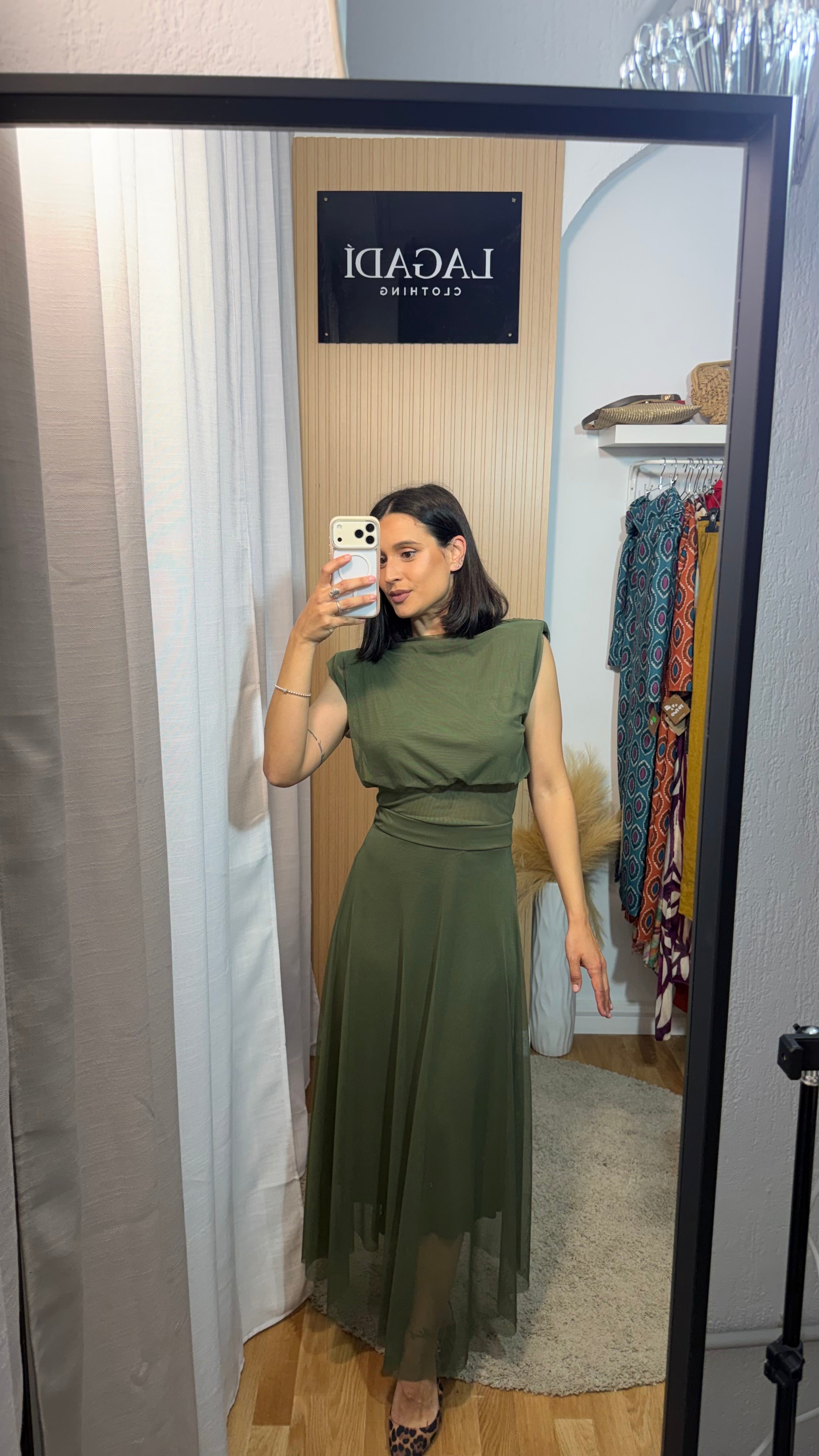 Conjunto tull verde