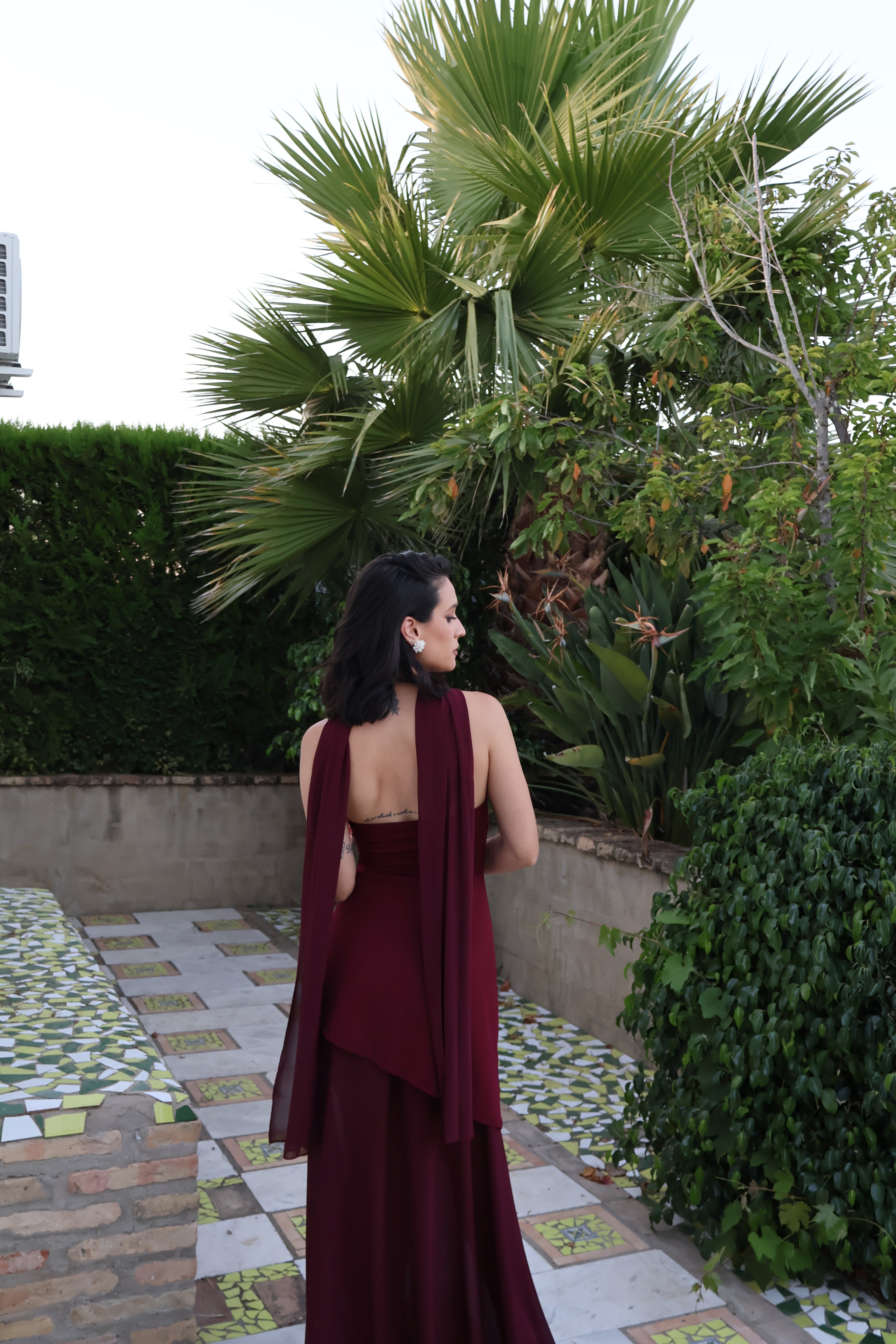 Vestido Selena Burdeos