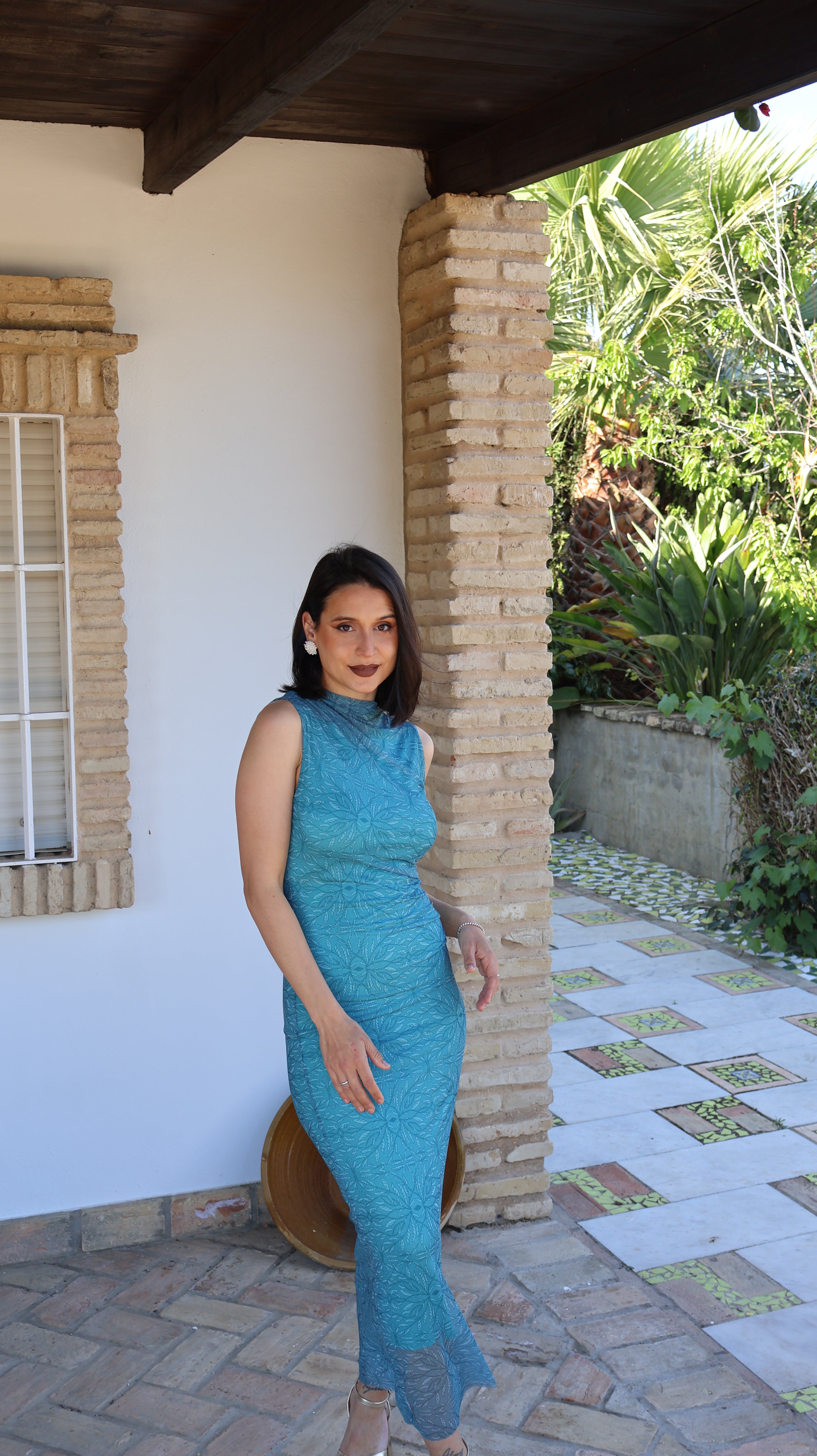 Vestido tul turquesa