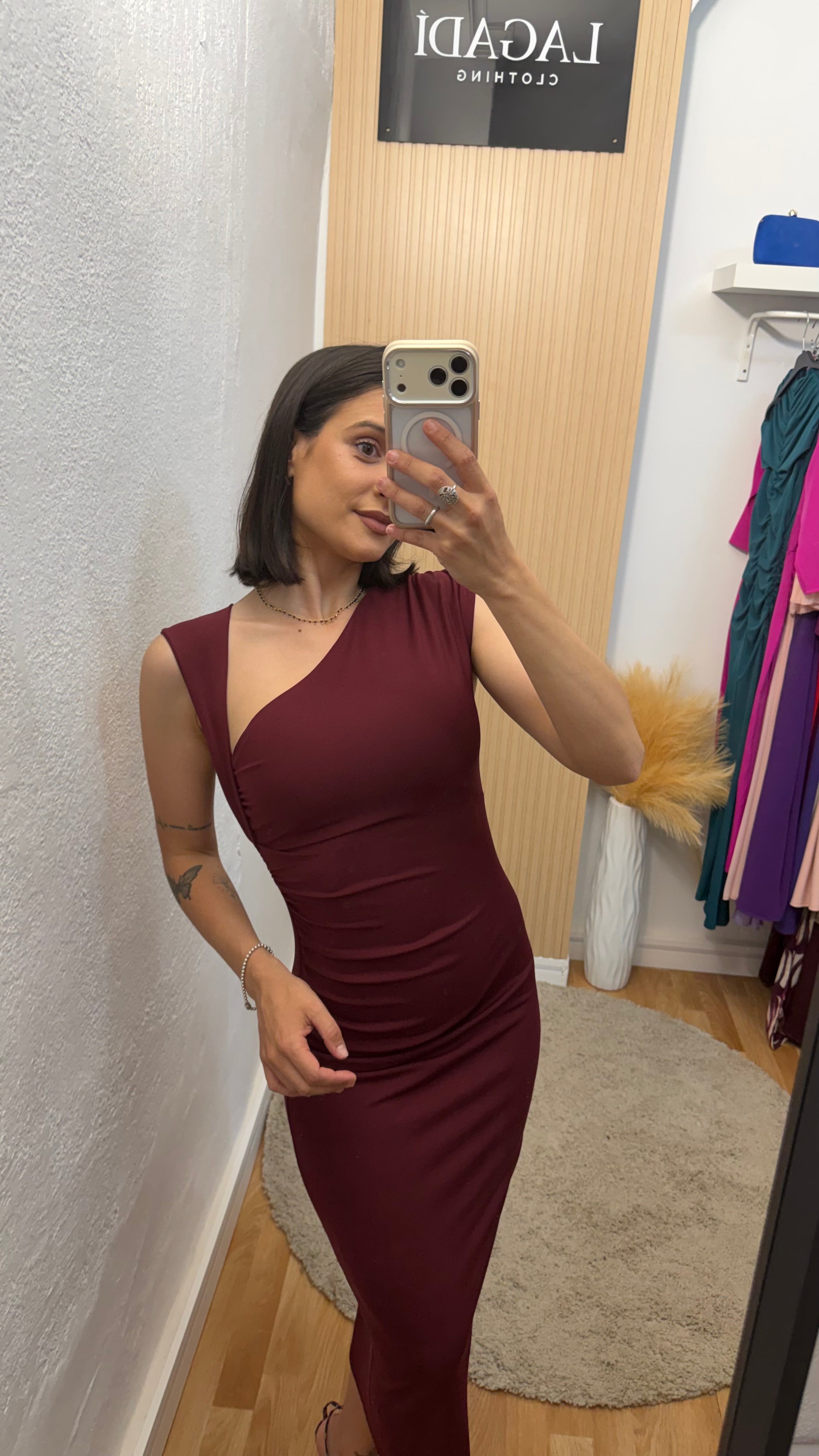 Vestido Isabel Burdeos