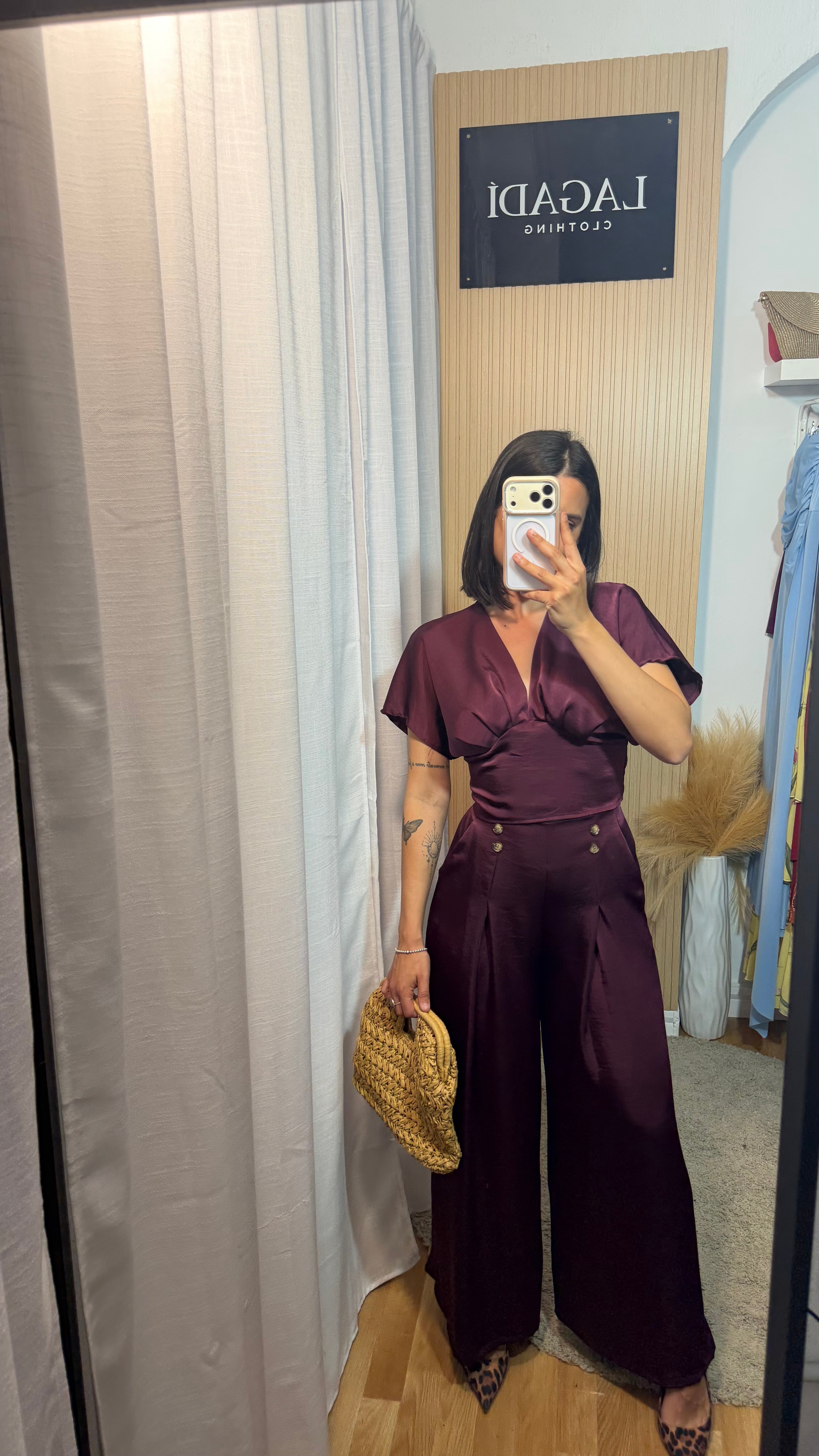 Conjunto Salma berenjena