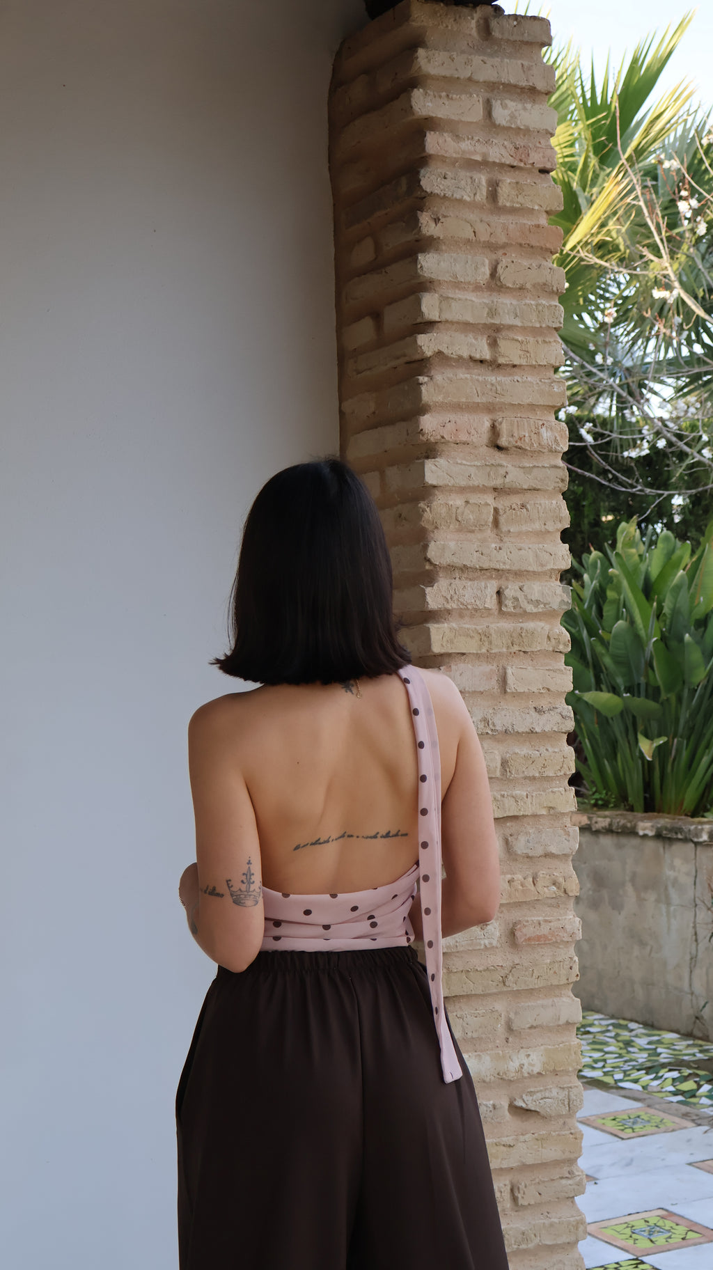 Top gasa lunar Rosa