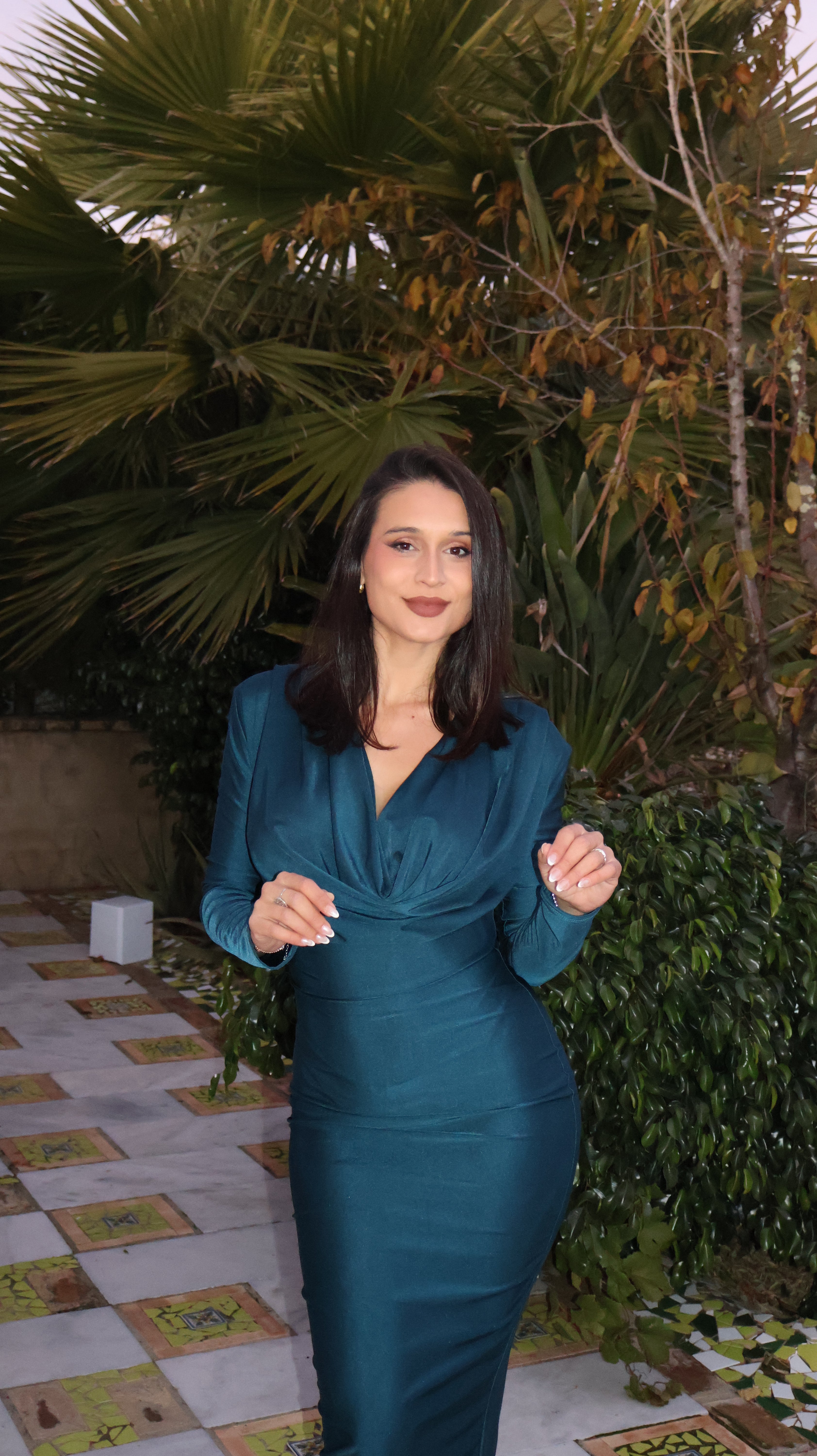 Vestido Lark petróleo