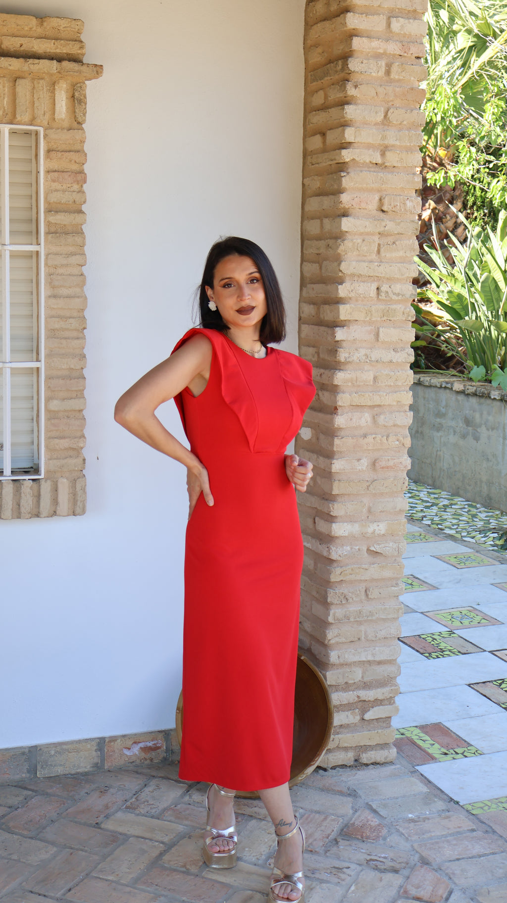Vestido Lidia rojo