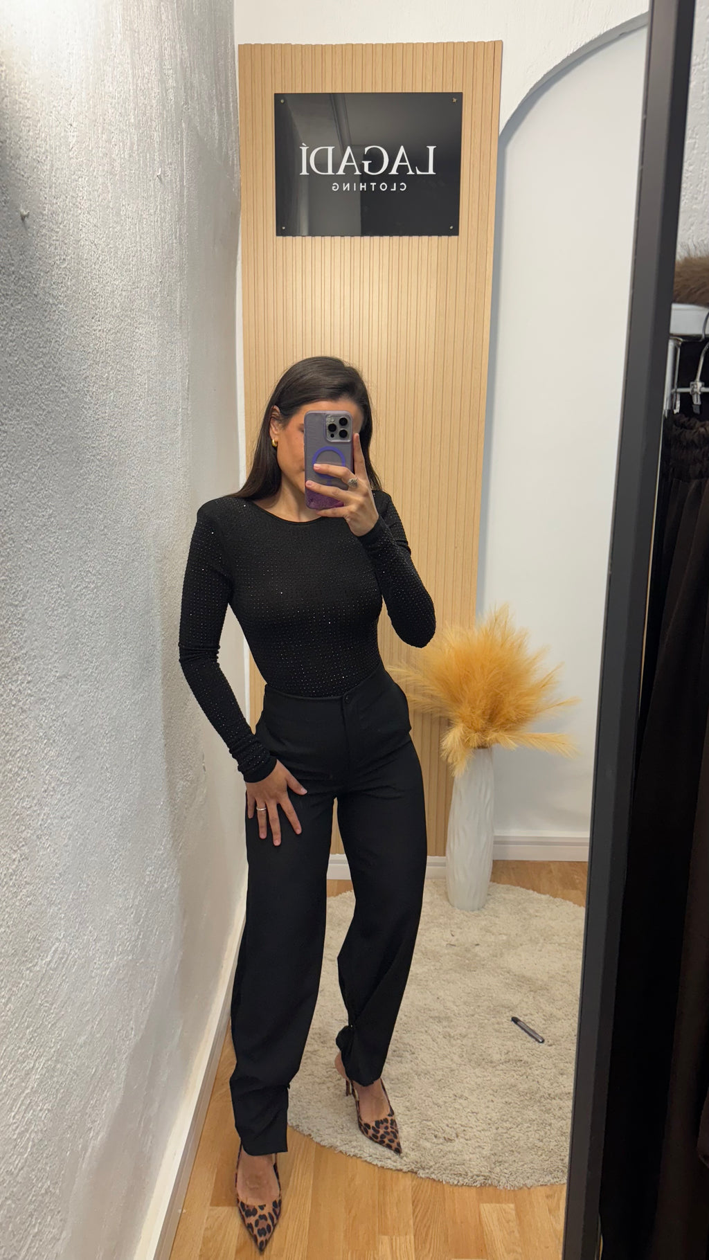 Pantalón pinza black