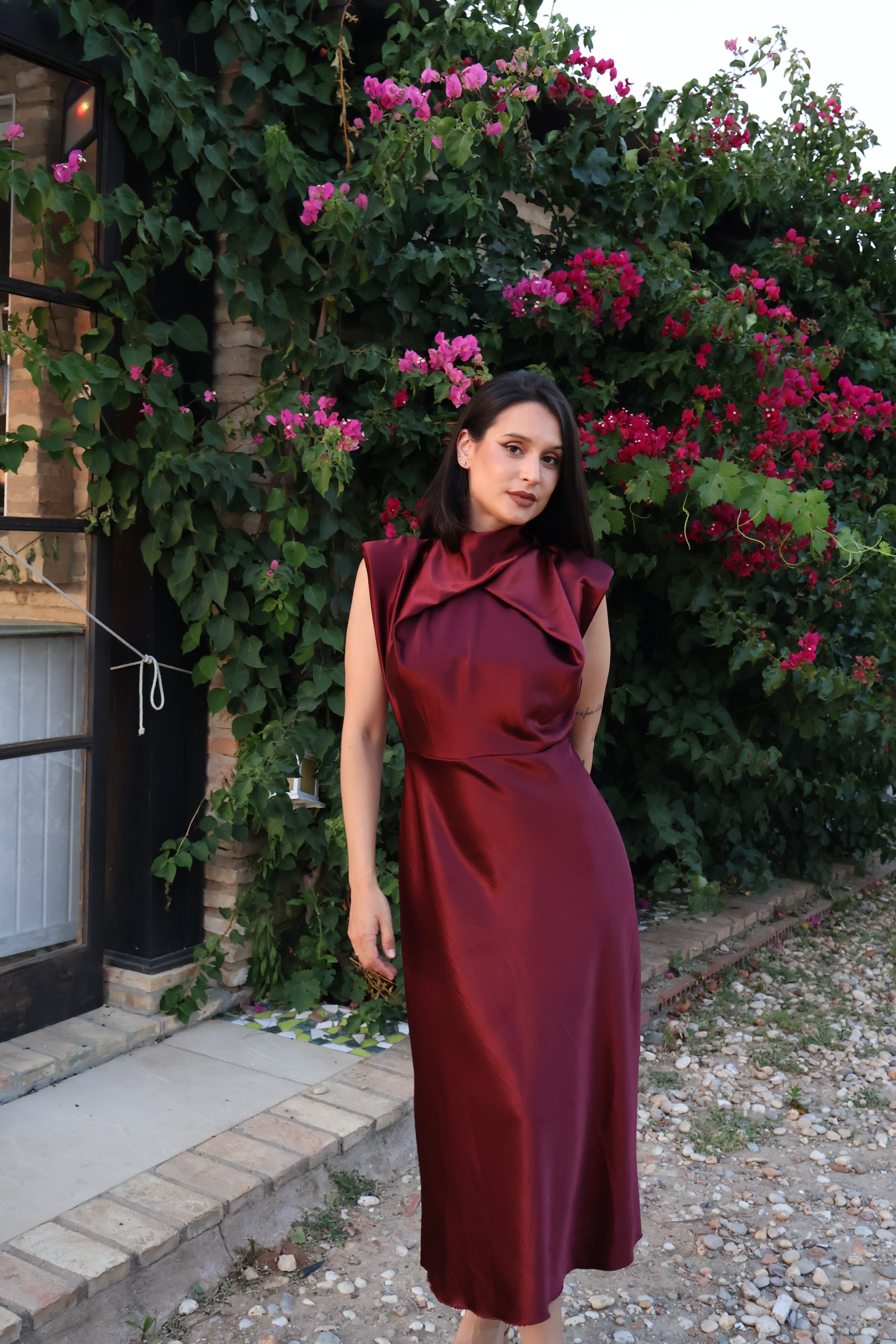 Vestido Capri Burdeos