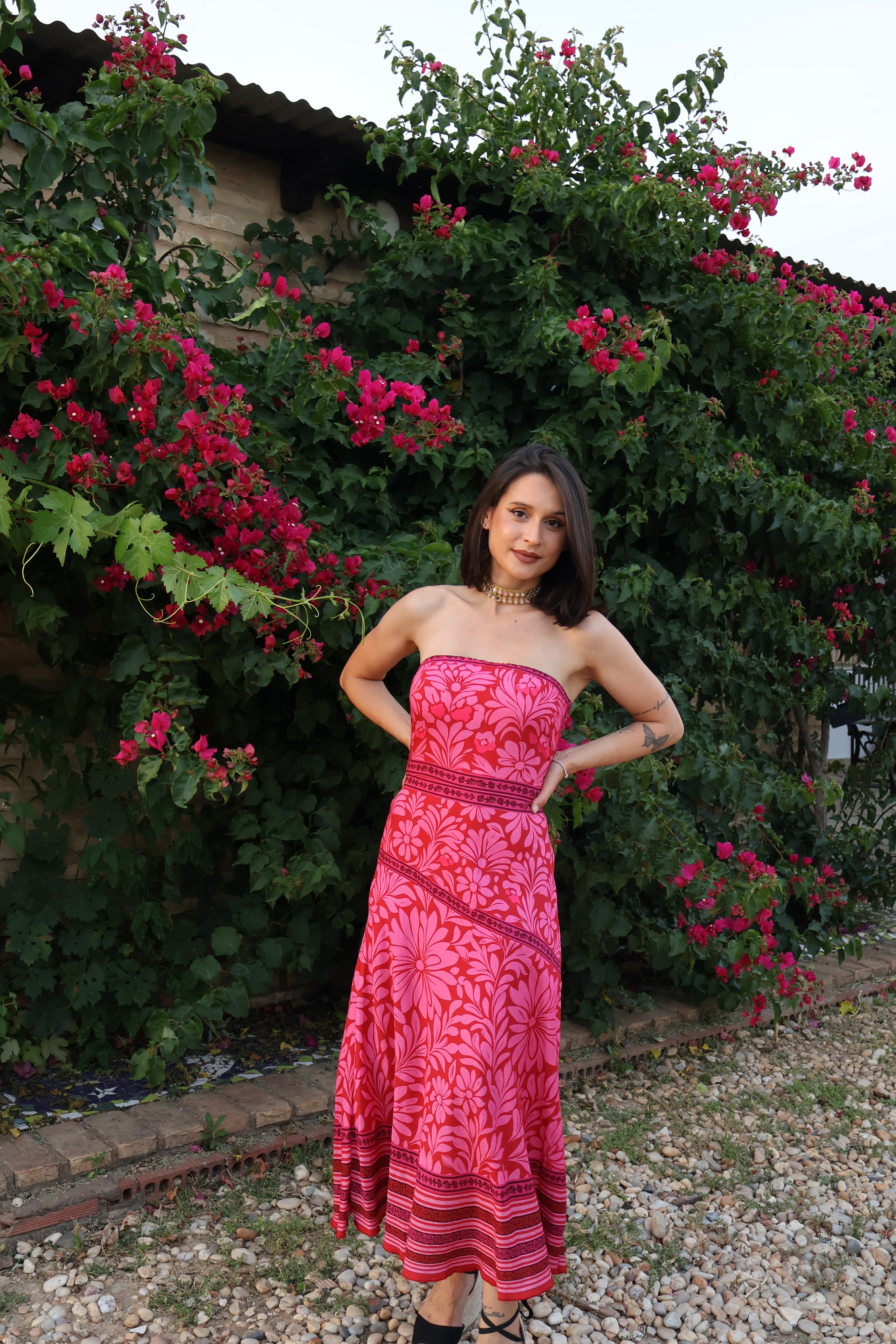 Vestido Tahití Rosa