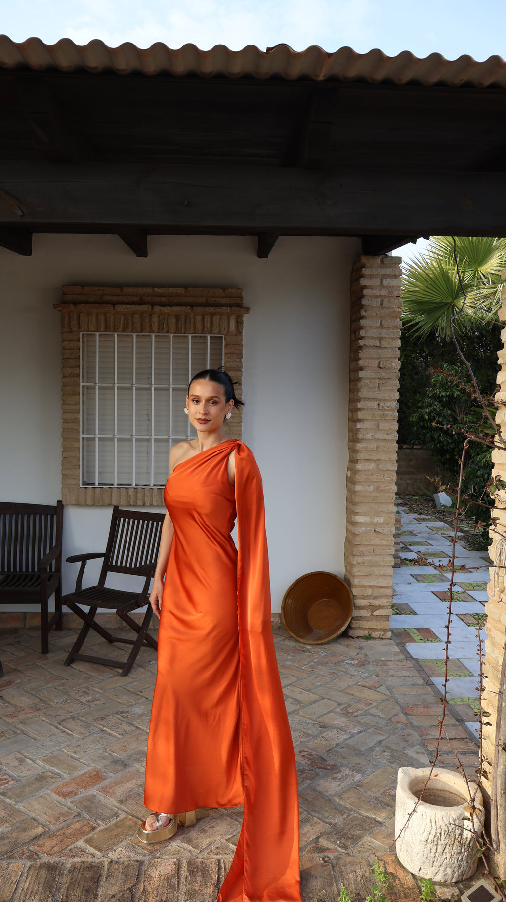 Vestido Sena Naranja