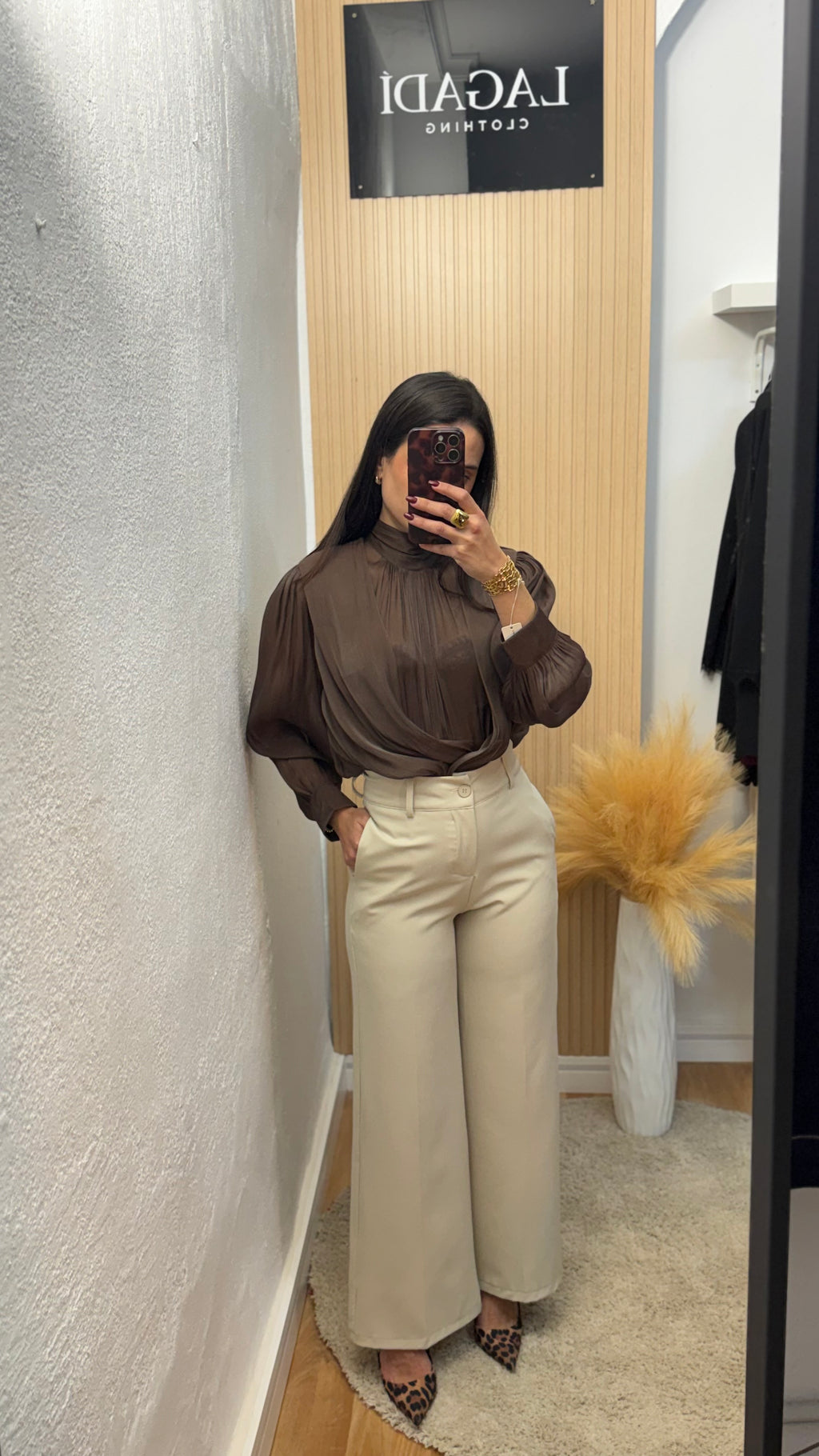 Pantalón beige Vestir