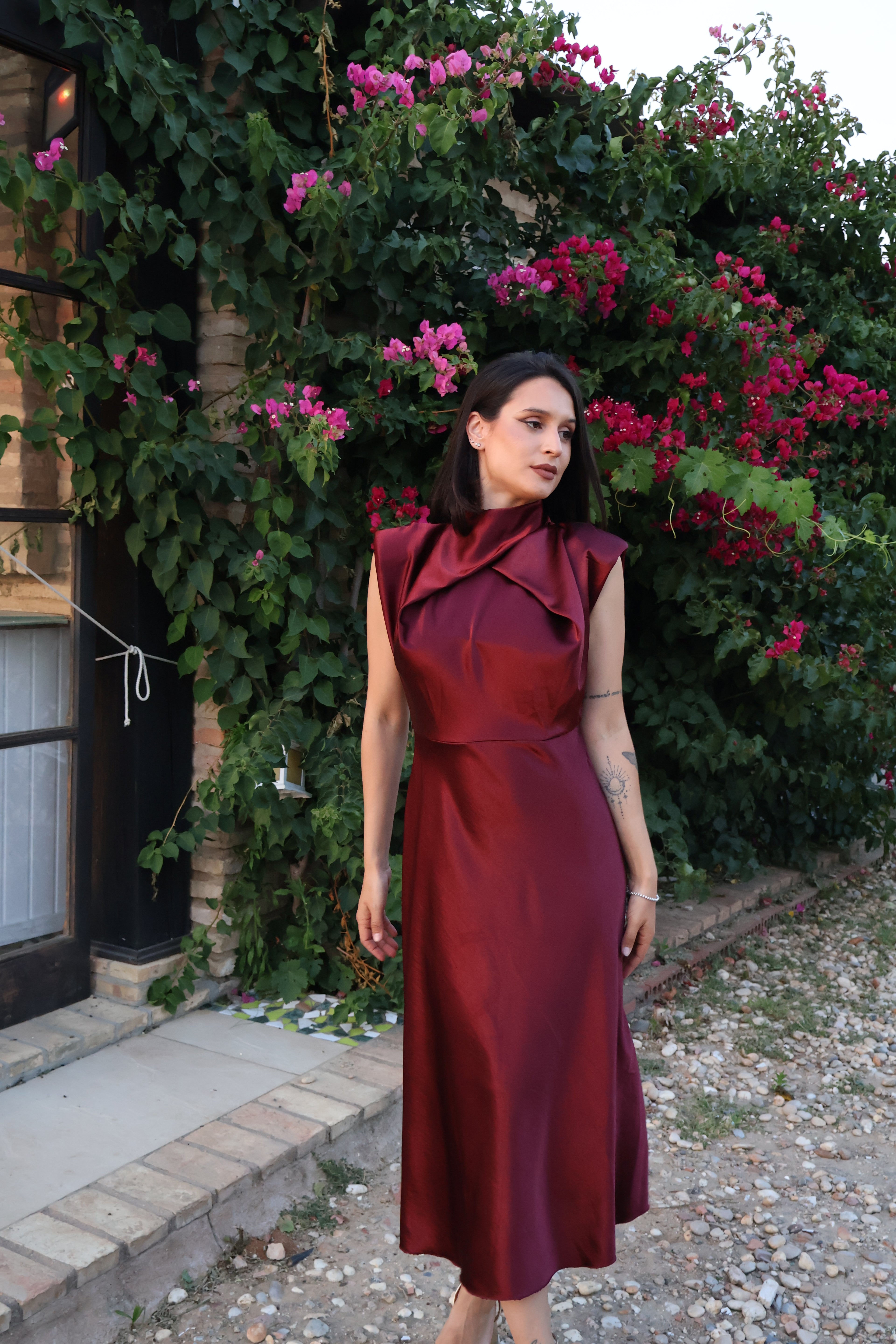 Vestido Capri Burdeos