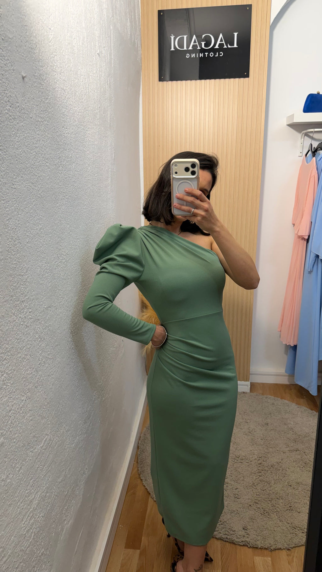 Vestido Bler verde agua