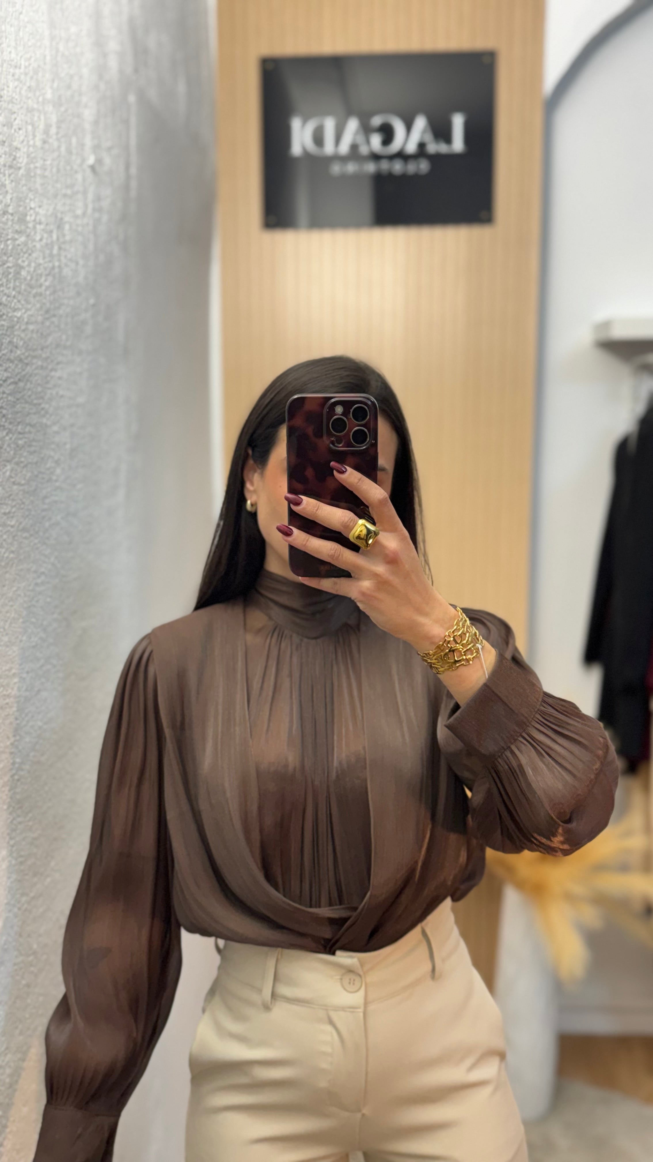 Blusa Sofía Marrón