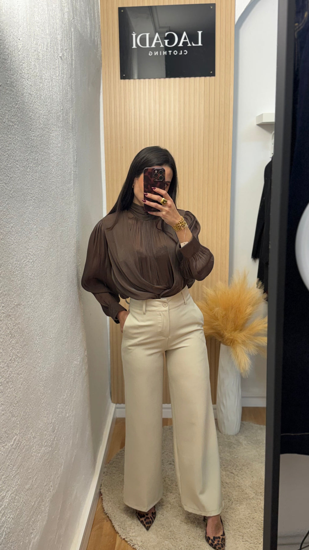 Pantalón beige Vestir