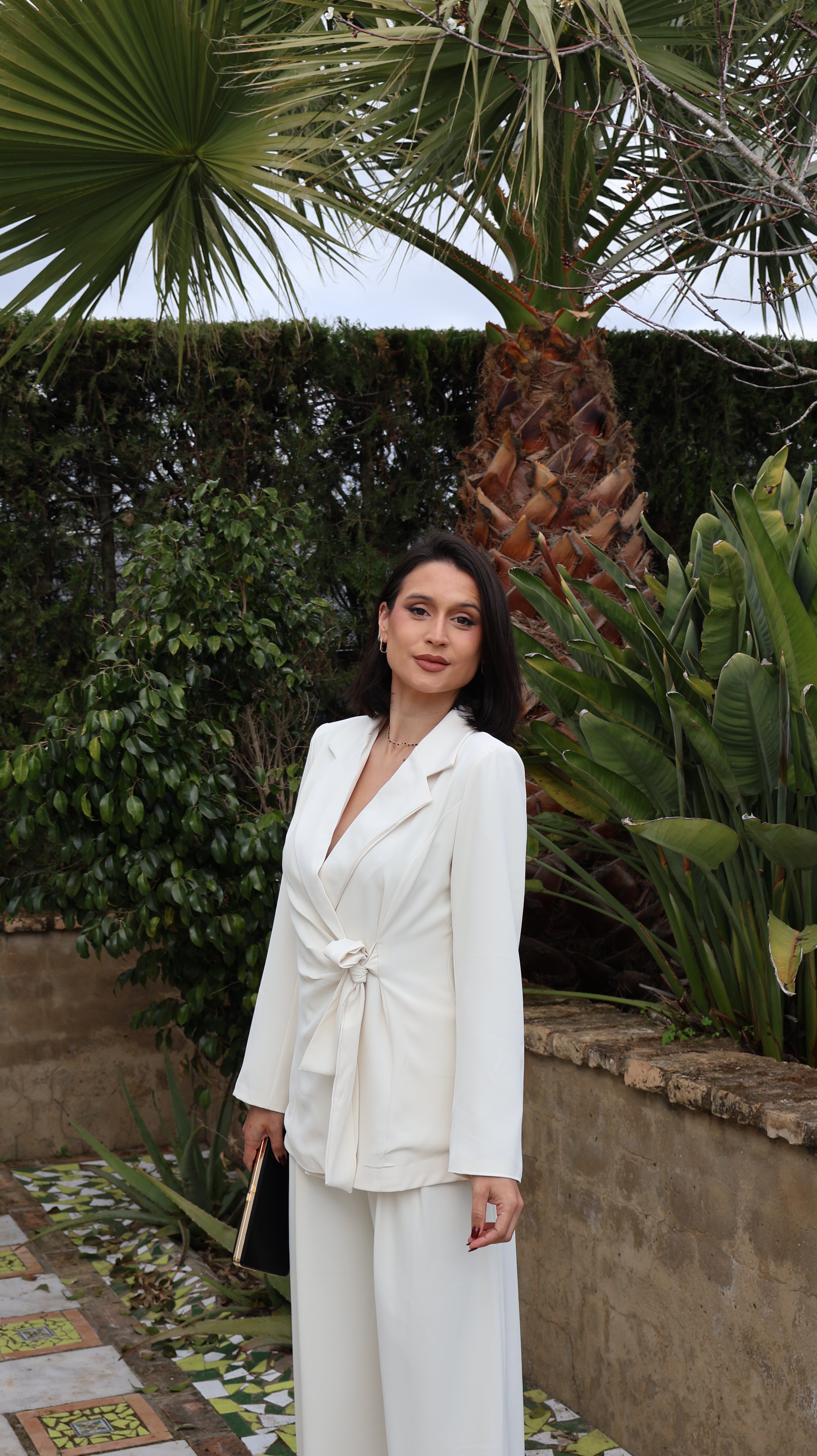 Traje beige