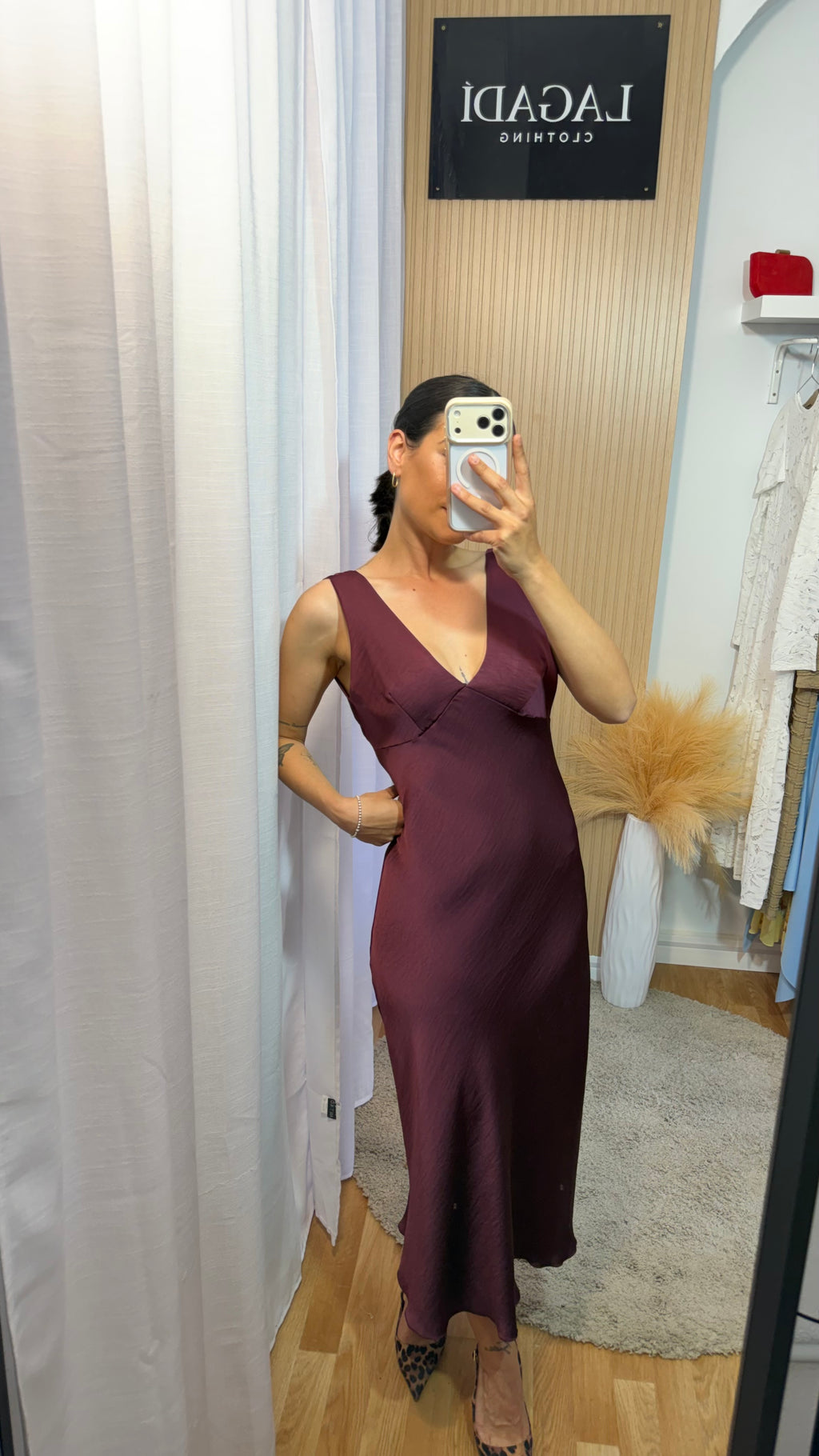 Vestido Diana Burdeos