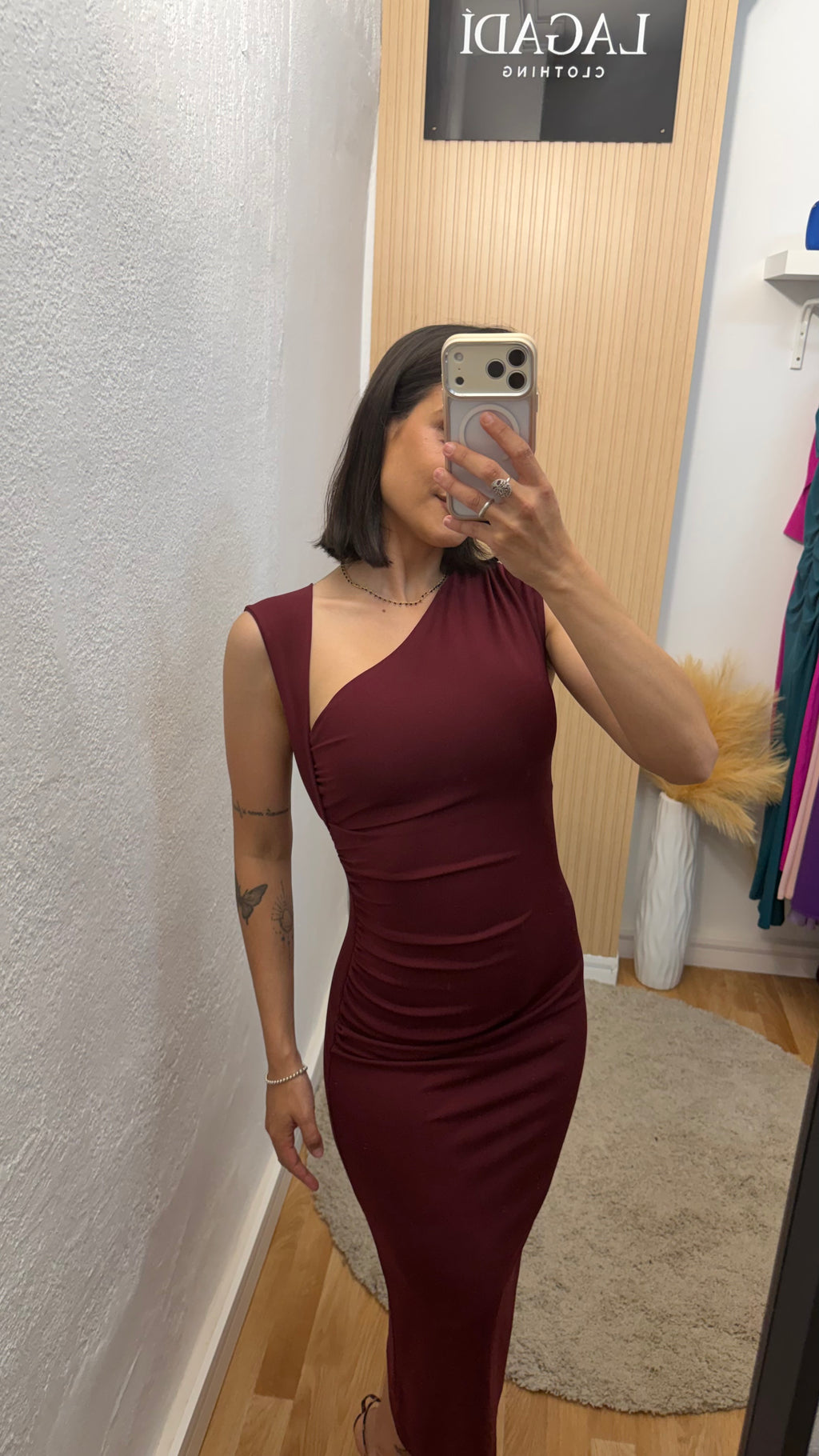 Vestido Isabel Burdeos