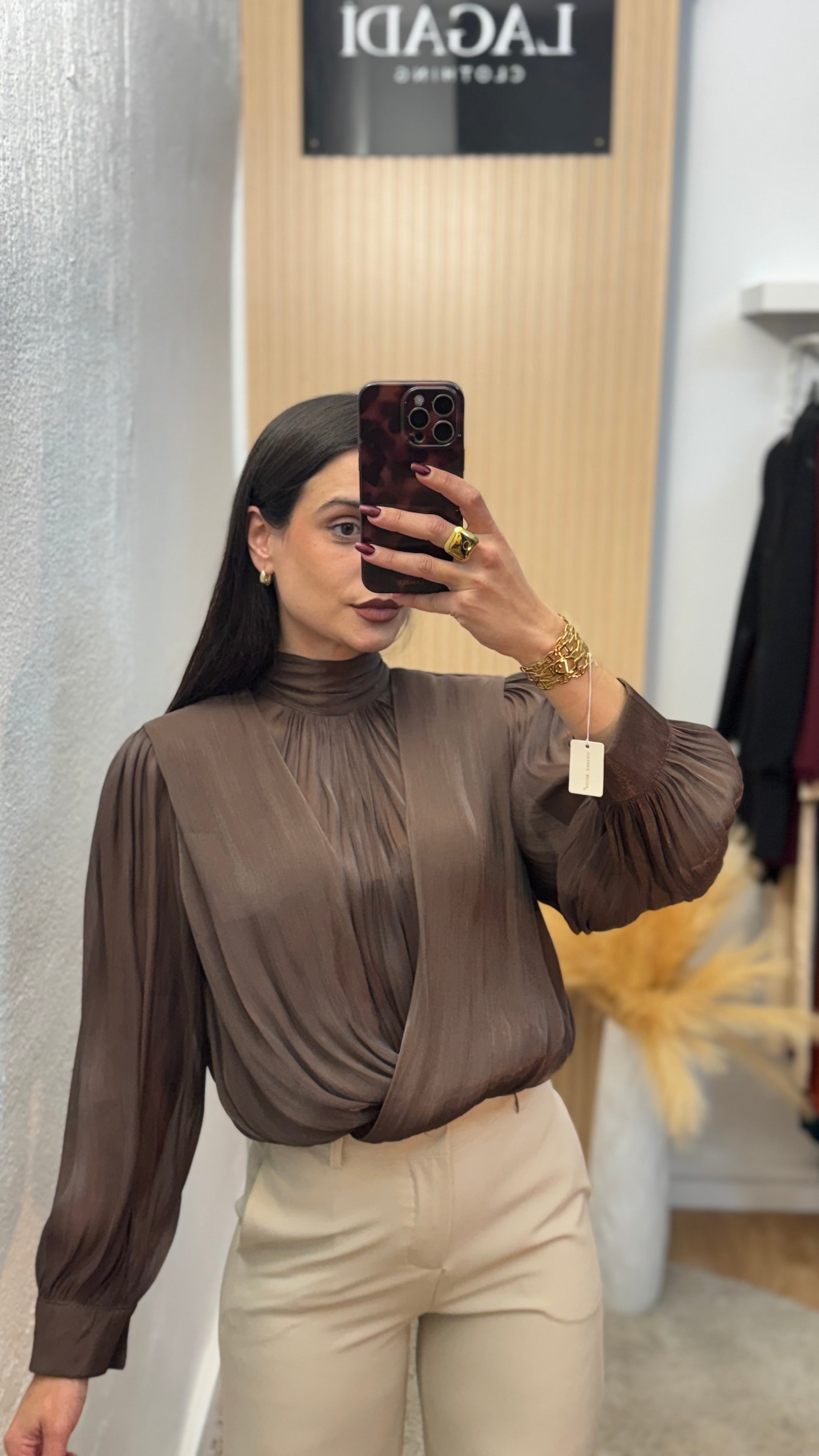 Blusa Sofía Marrón