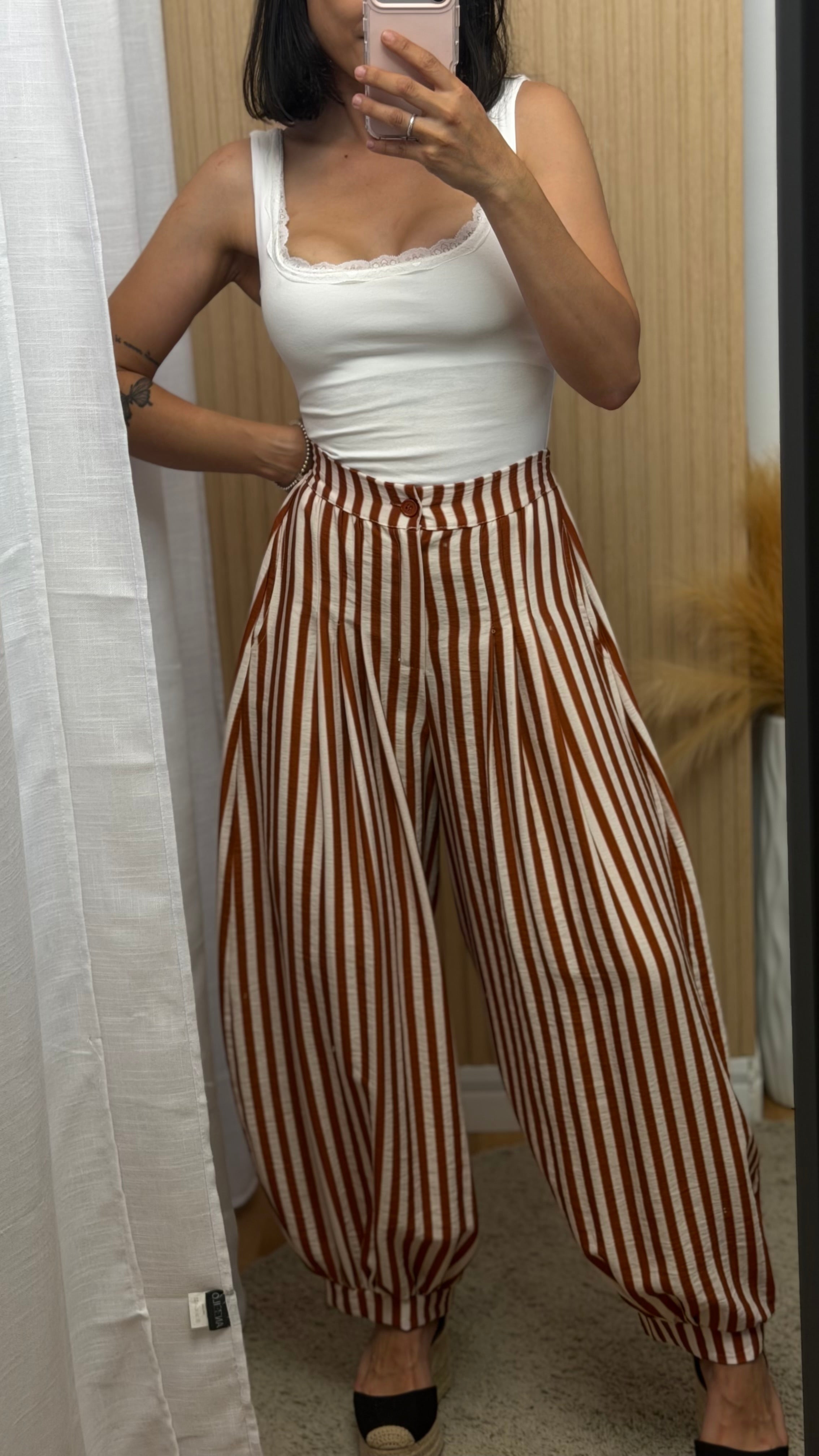 Pantalón Abril teja