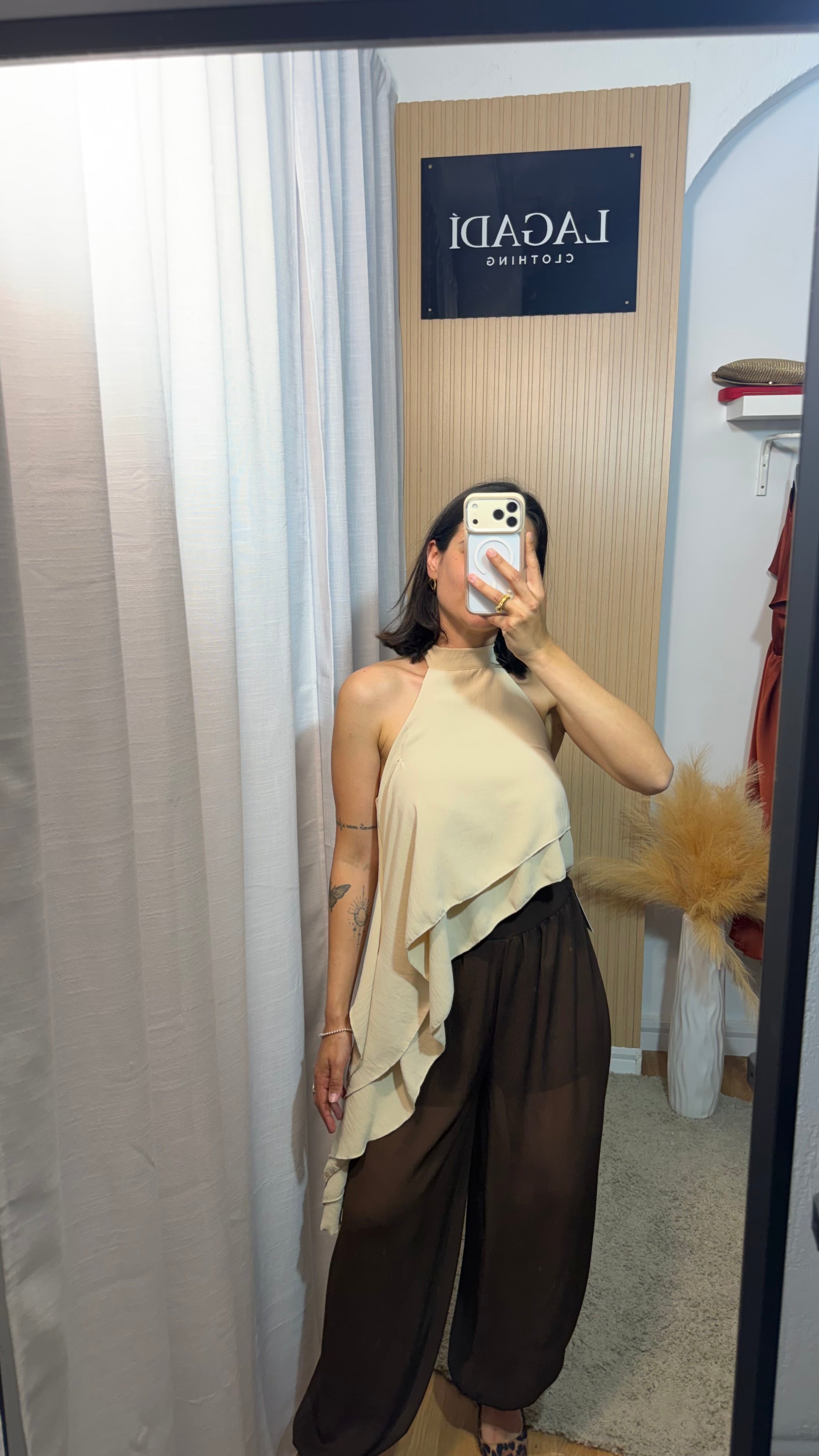 Pantalón bombacho Semi marrón