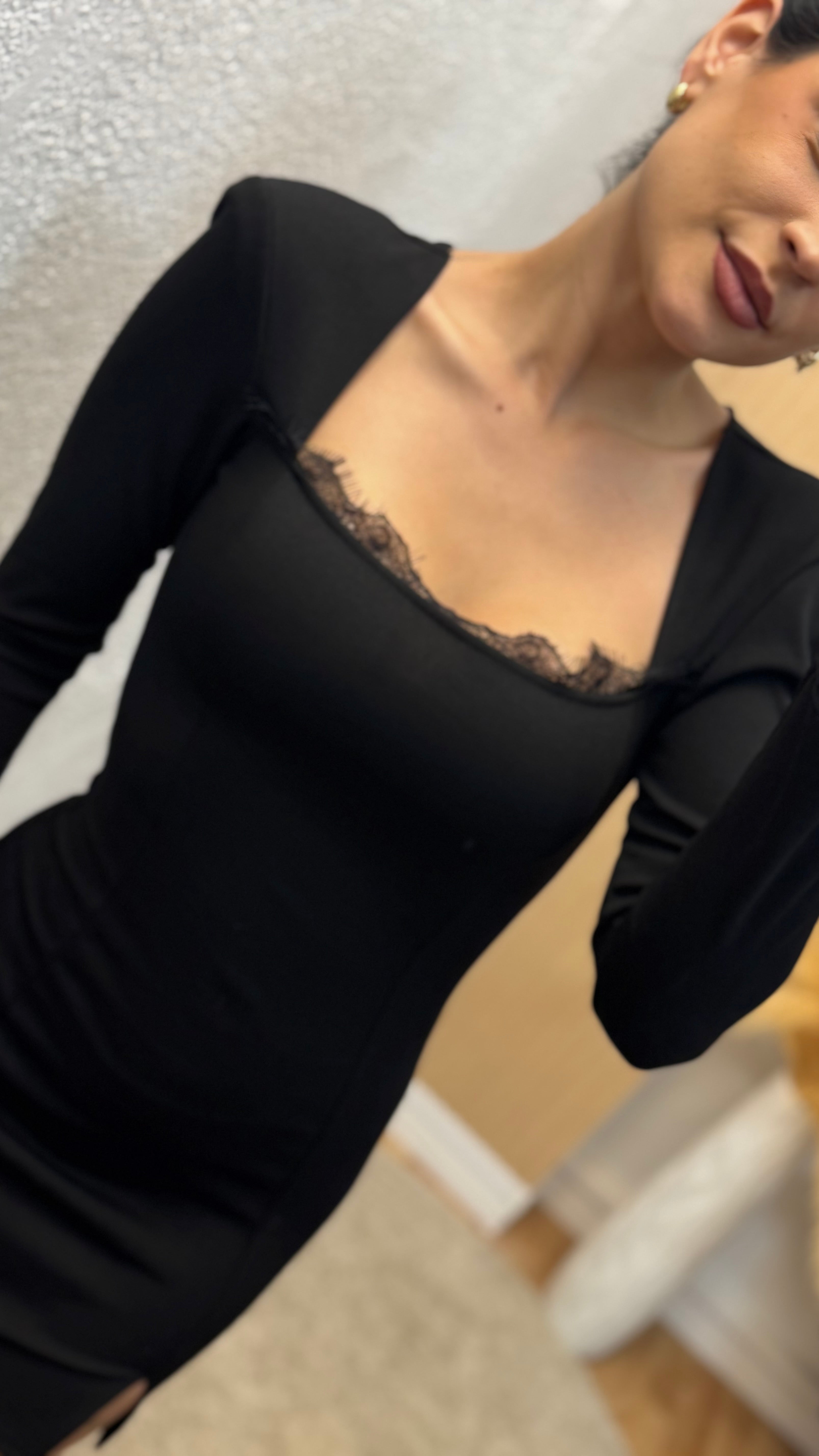 Vestido encaje negro