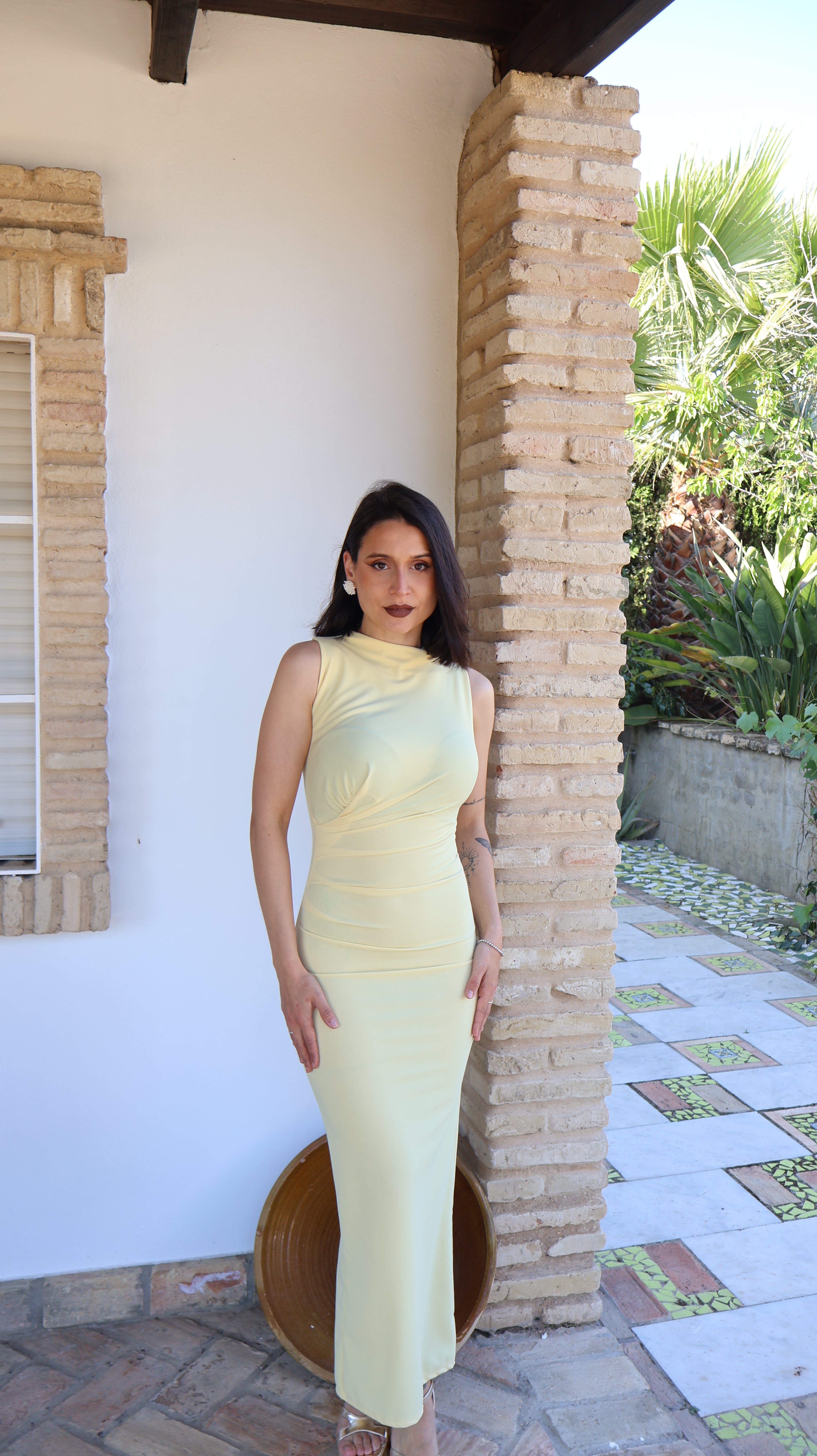 Vestido básic amarillo