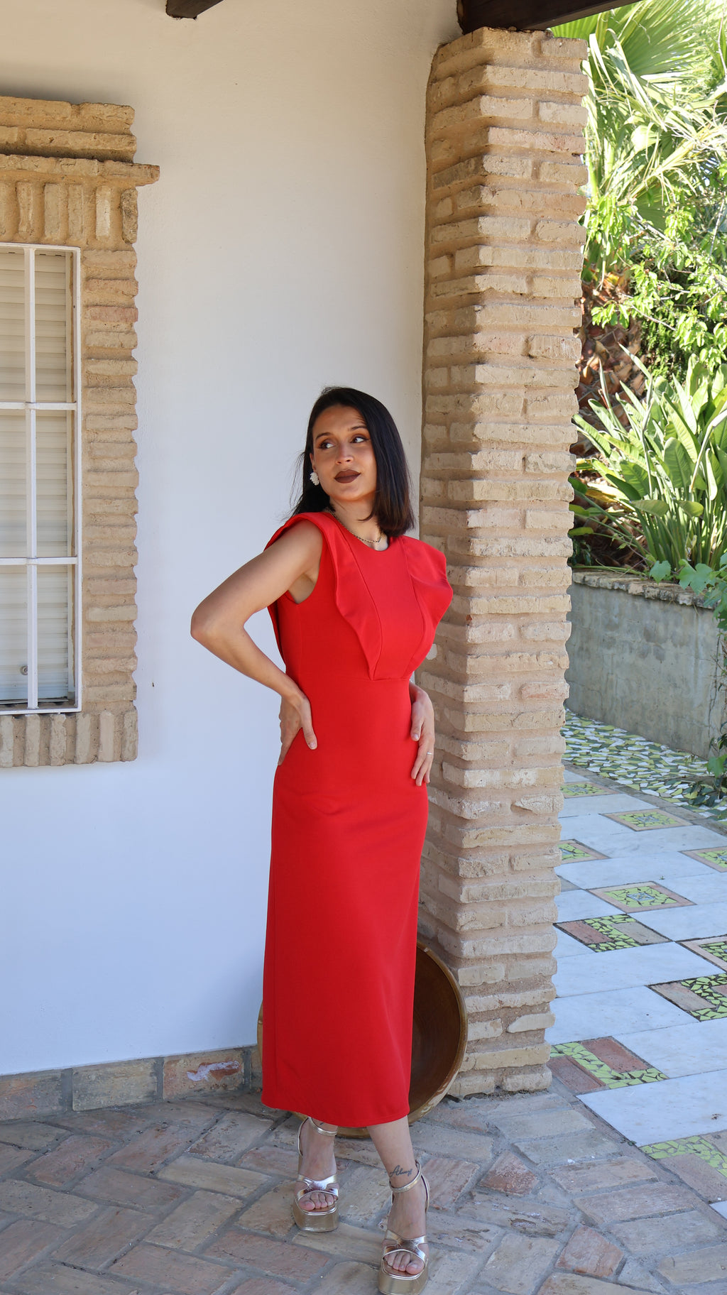 Vestido Lidia rojo