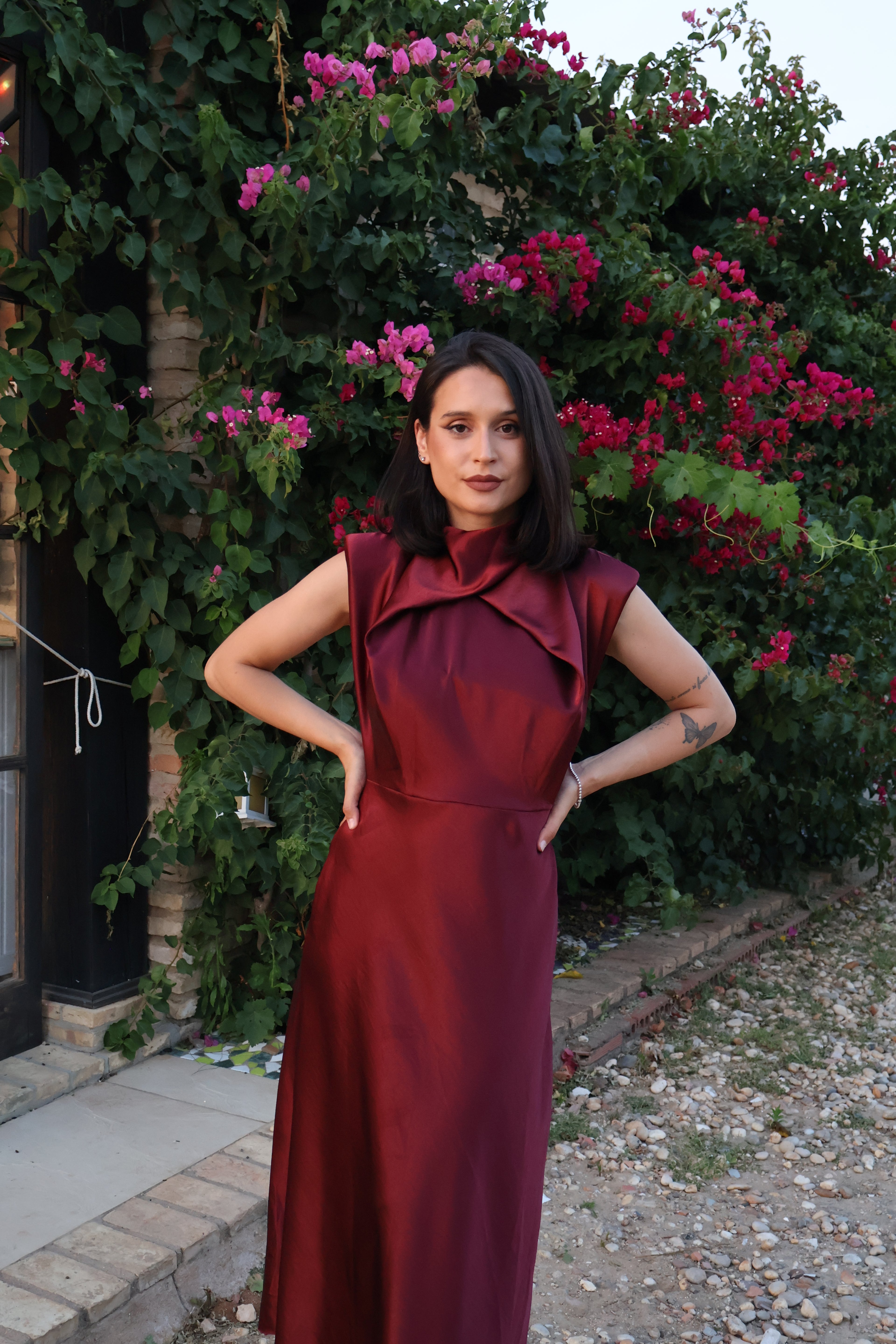 Vestido Capri Burdeos