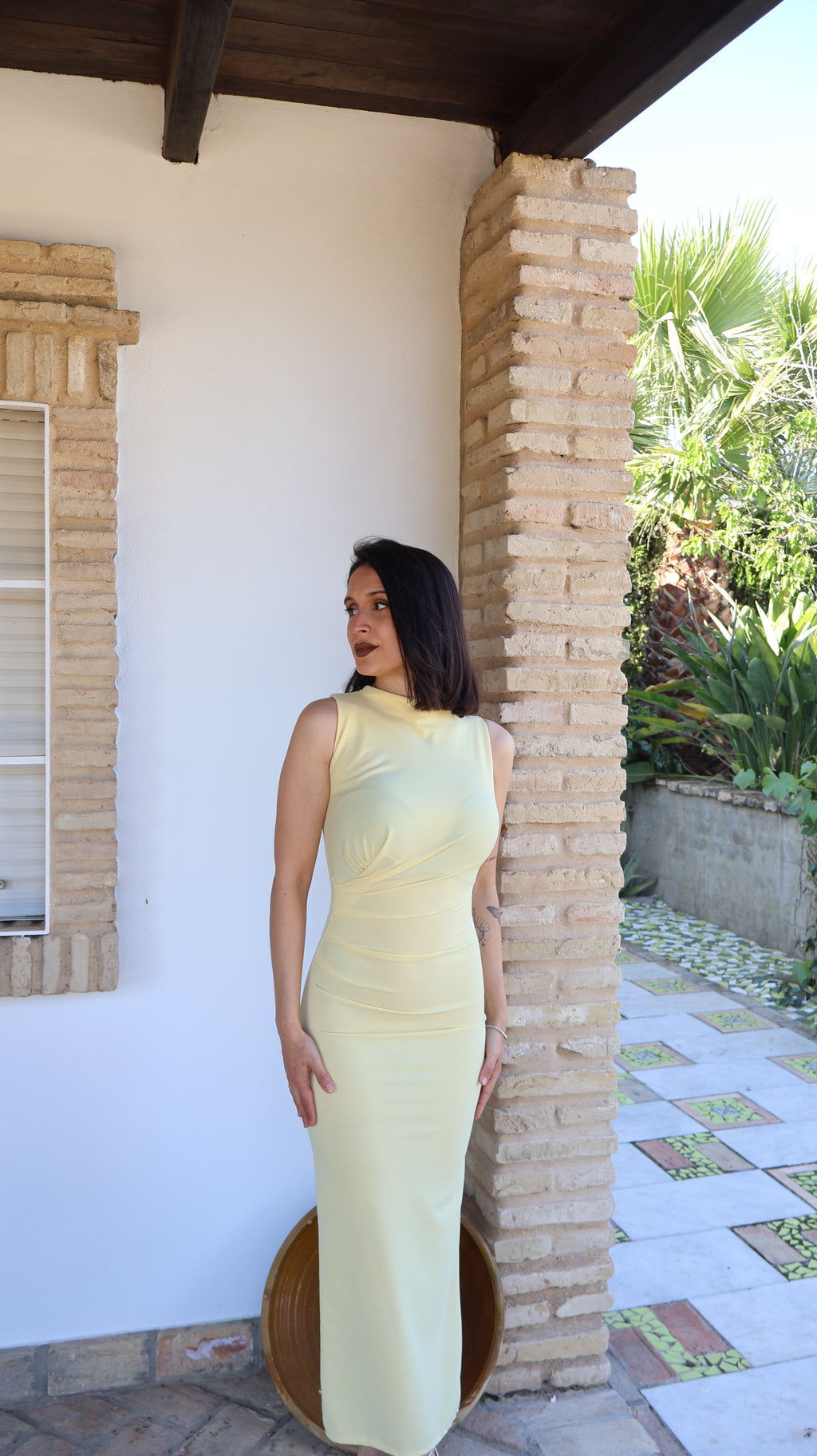 Vestido básic amarillo