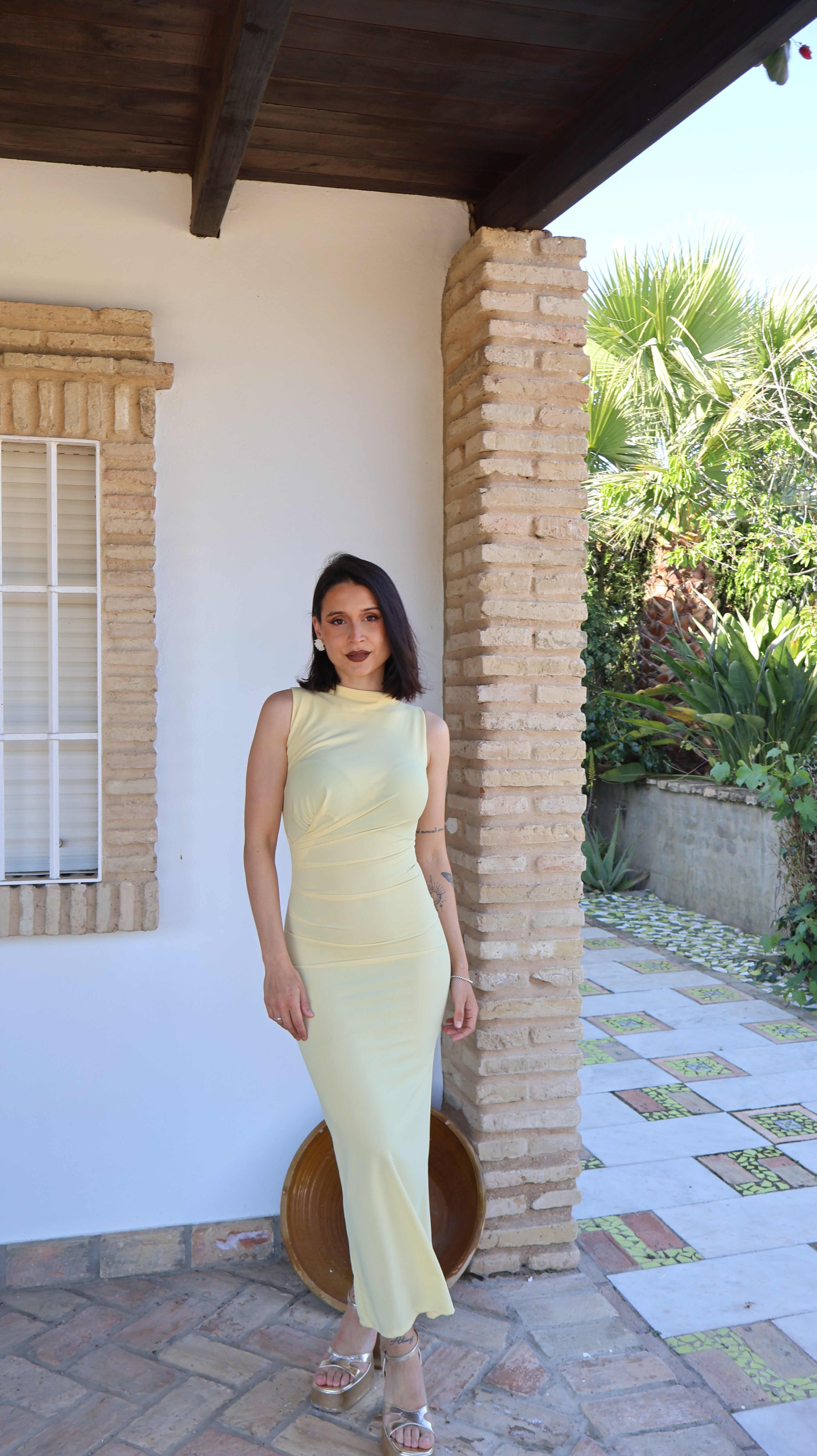Vestido básic amarillo