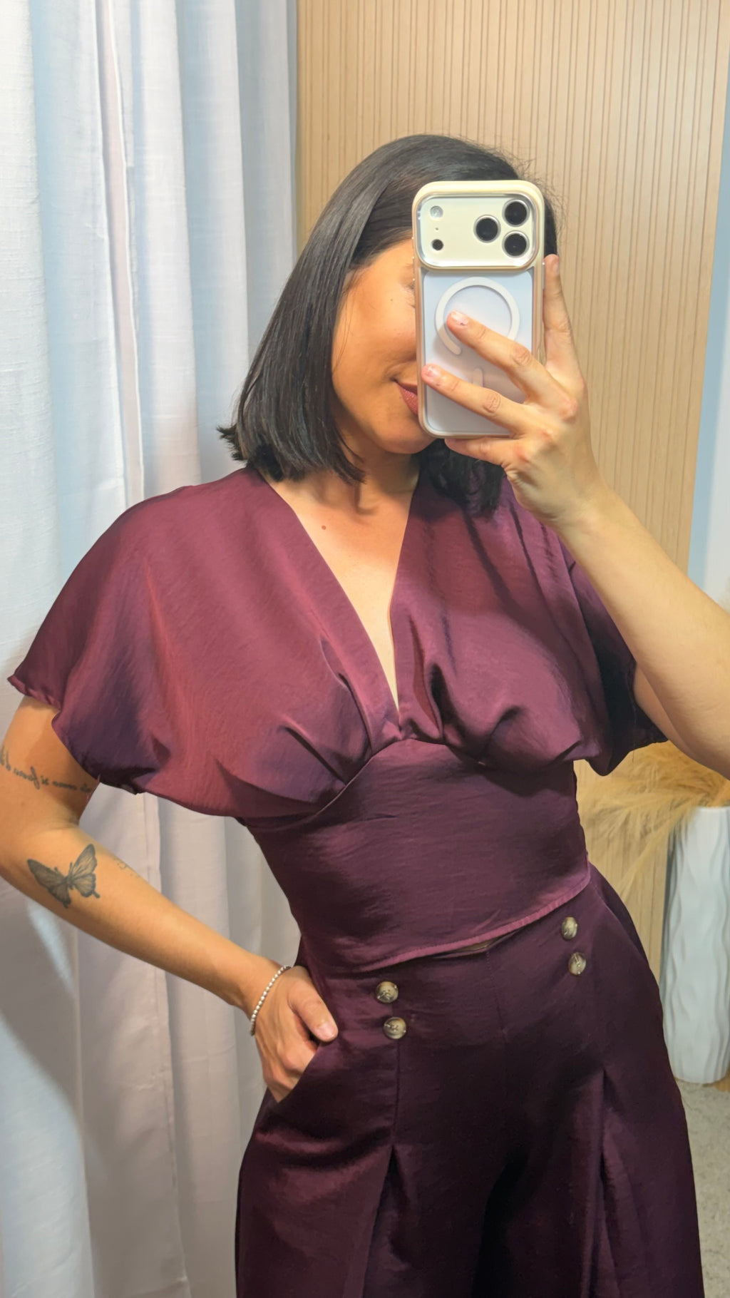 Conjunto Salma berenjena