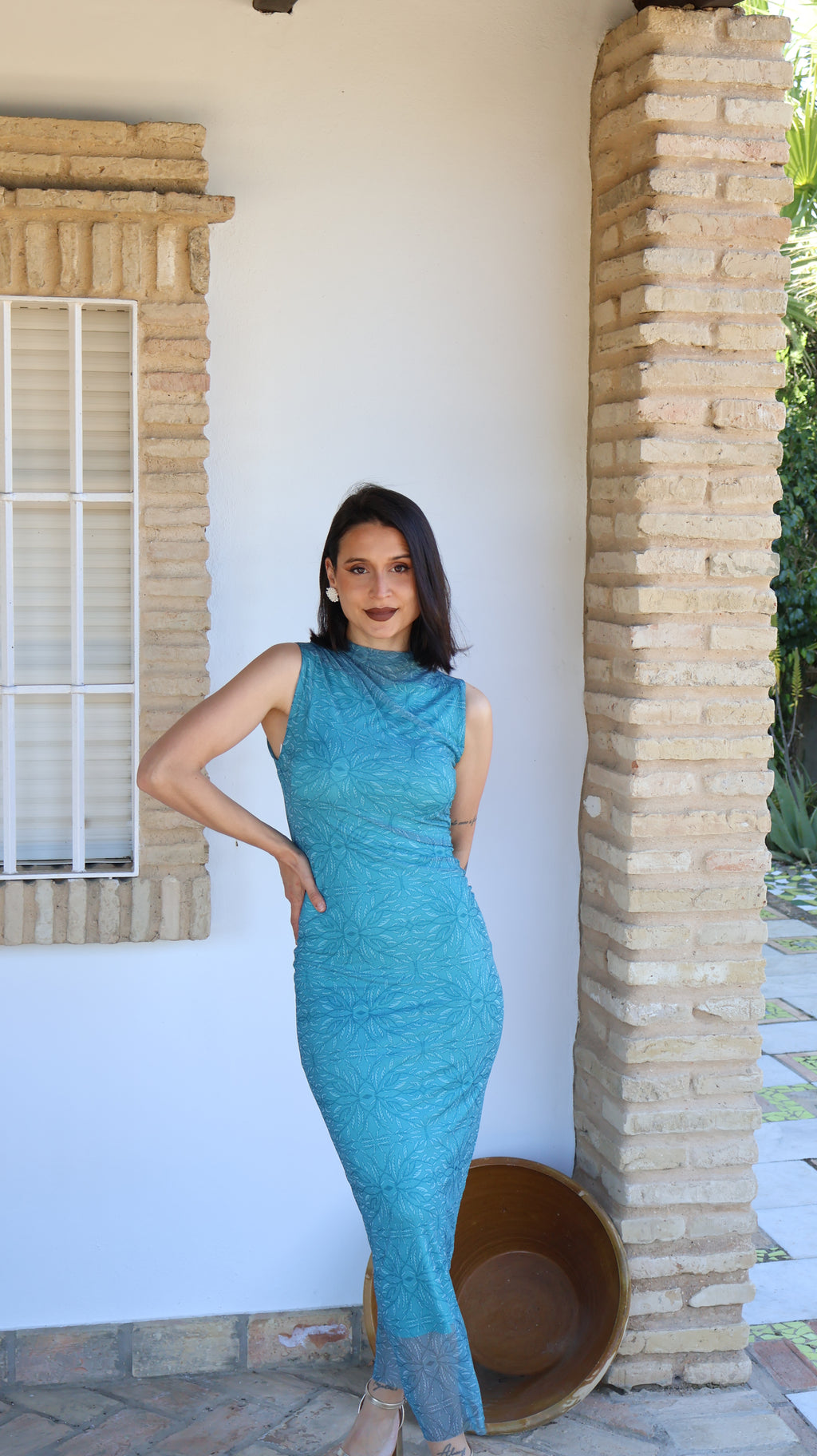 Vestido tul turquesa