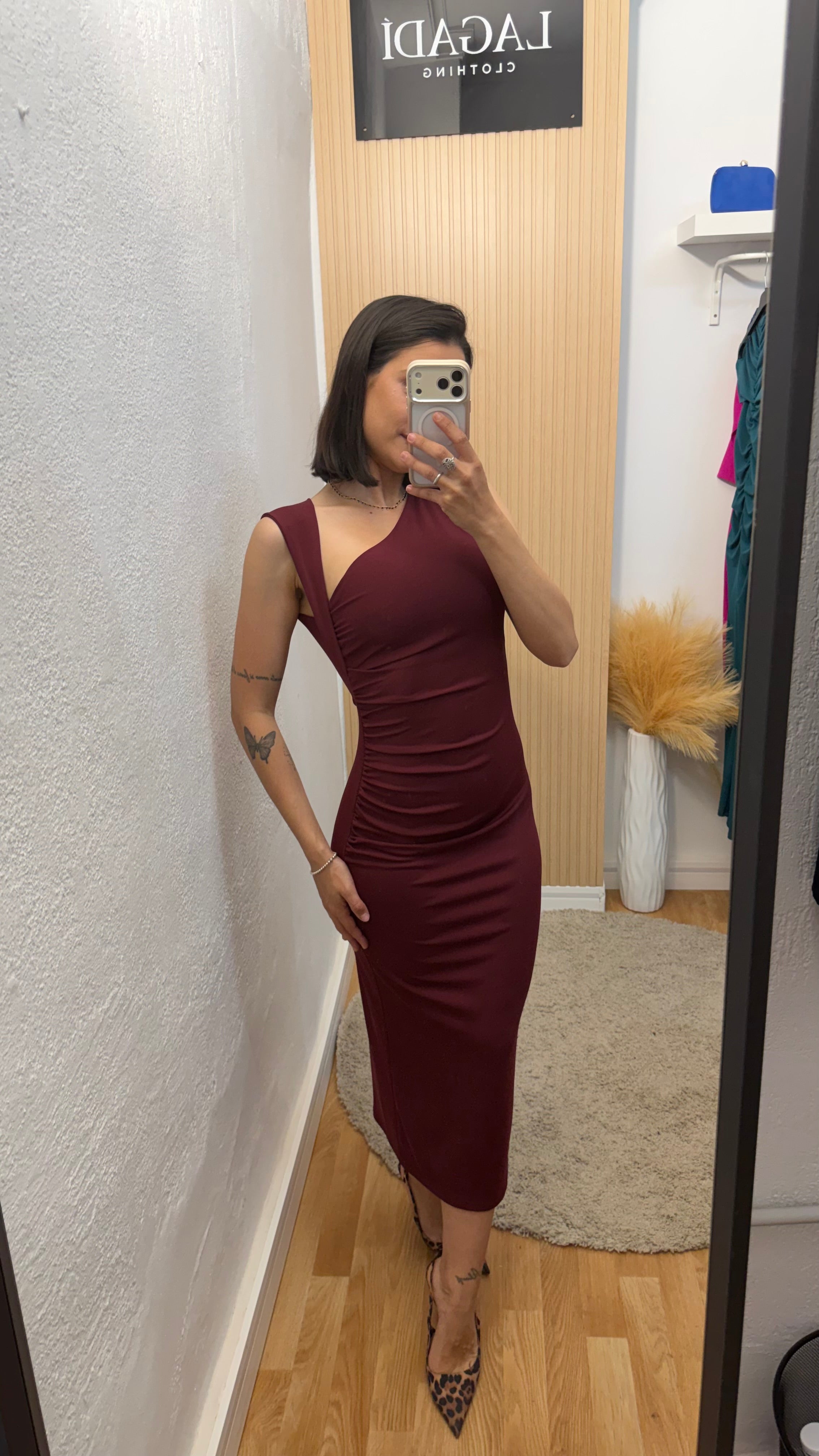 Vestido Isabel Burdeos