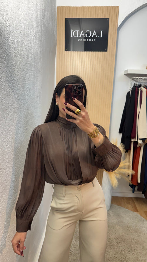 Blusa Sofía Marrón