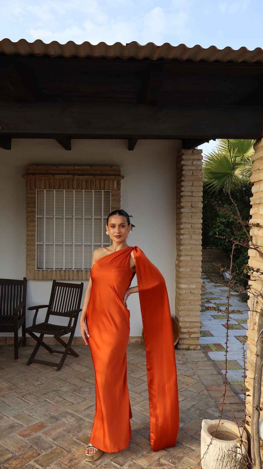 Vestido Sena Naranja