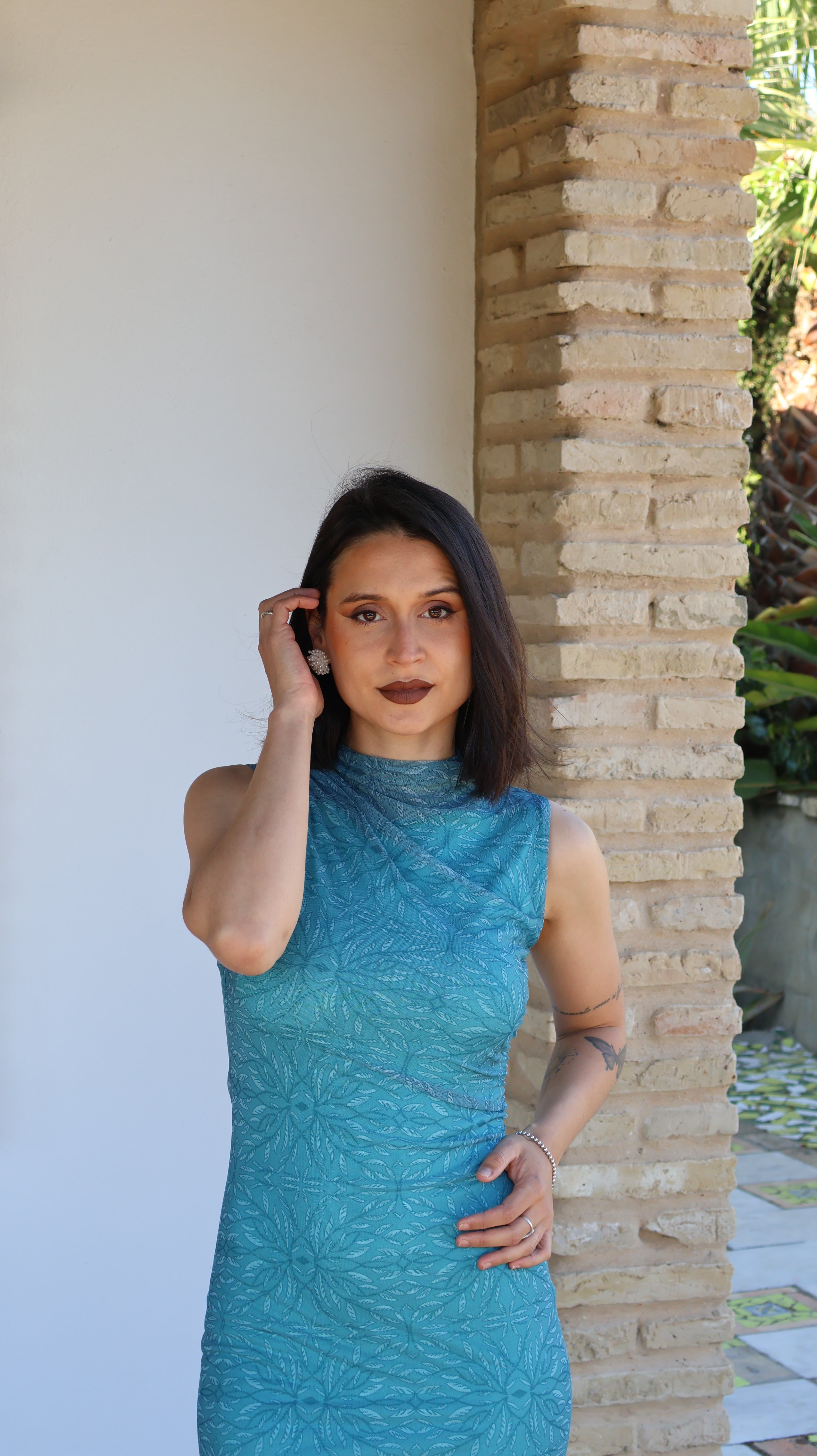 Vestido tul turquesa